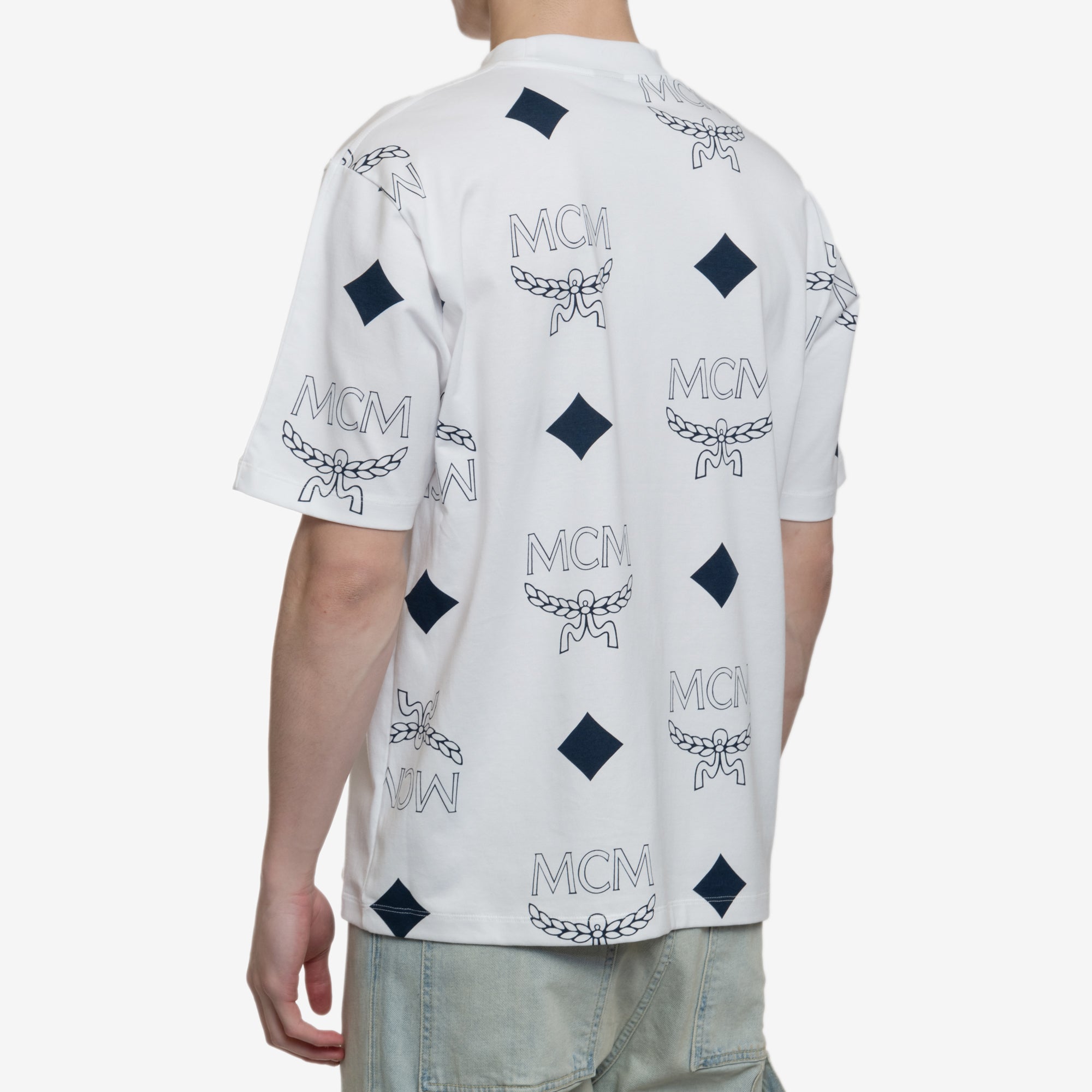 Phenomenon MCM Big Visetos Mock Tee White - 4