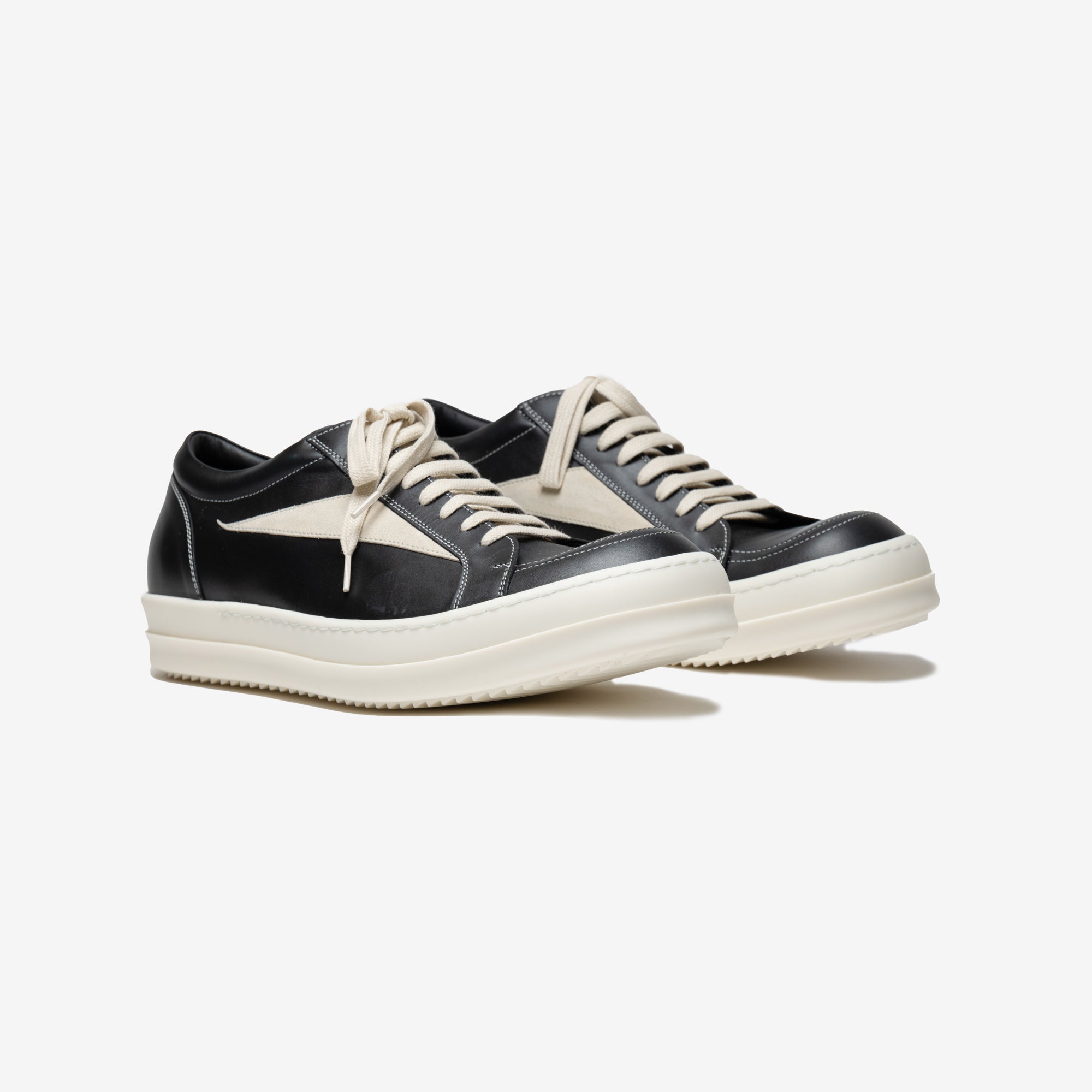 Rick Owens Womens Luxor Vintage Sneakers Black - 1