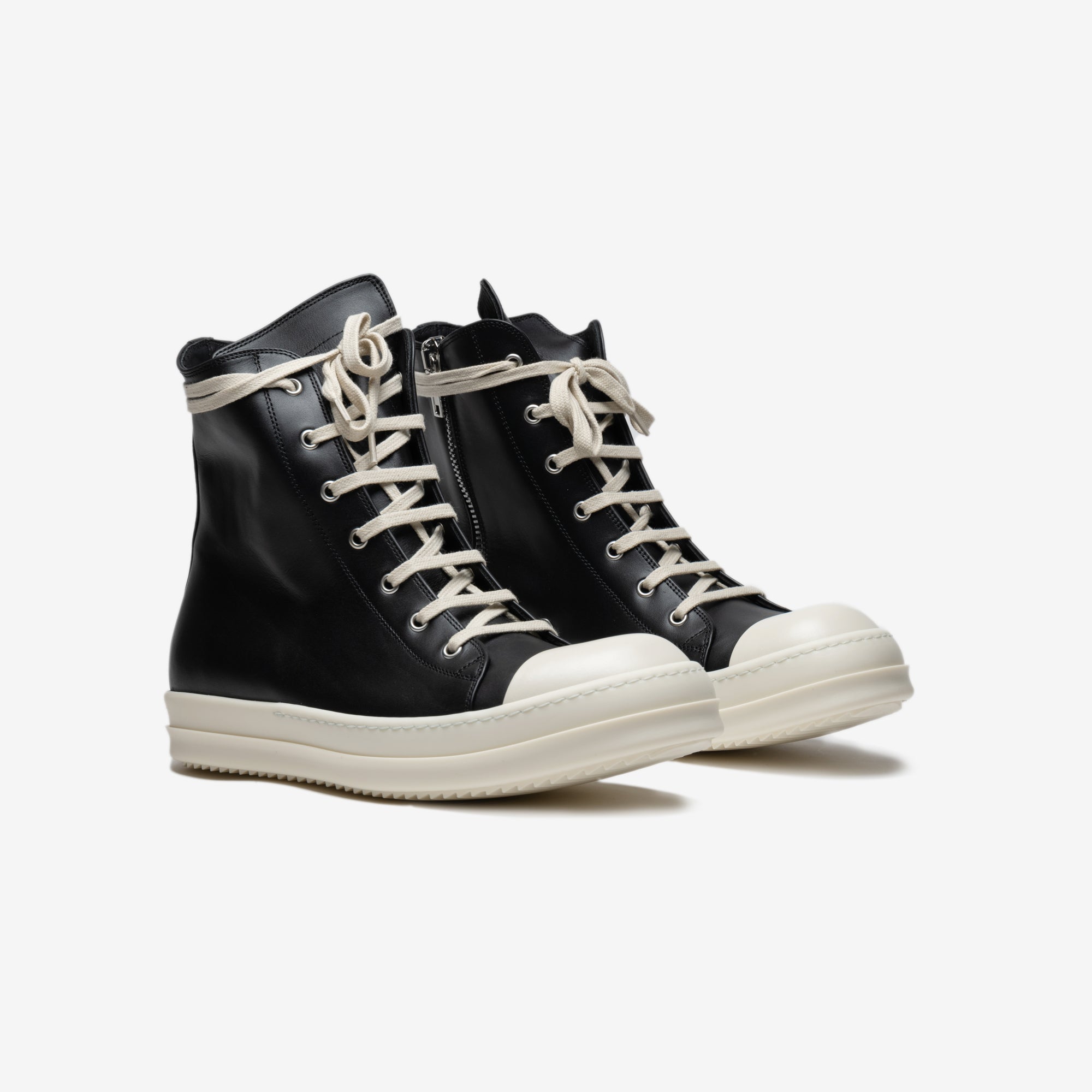 Rick Owens Womens Luxor High - Top Sneakers Black - 1