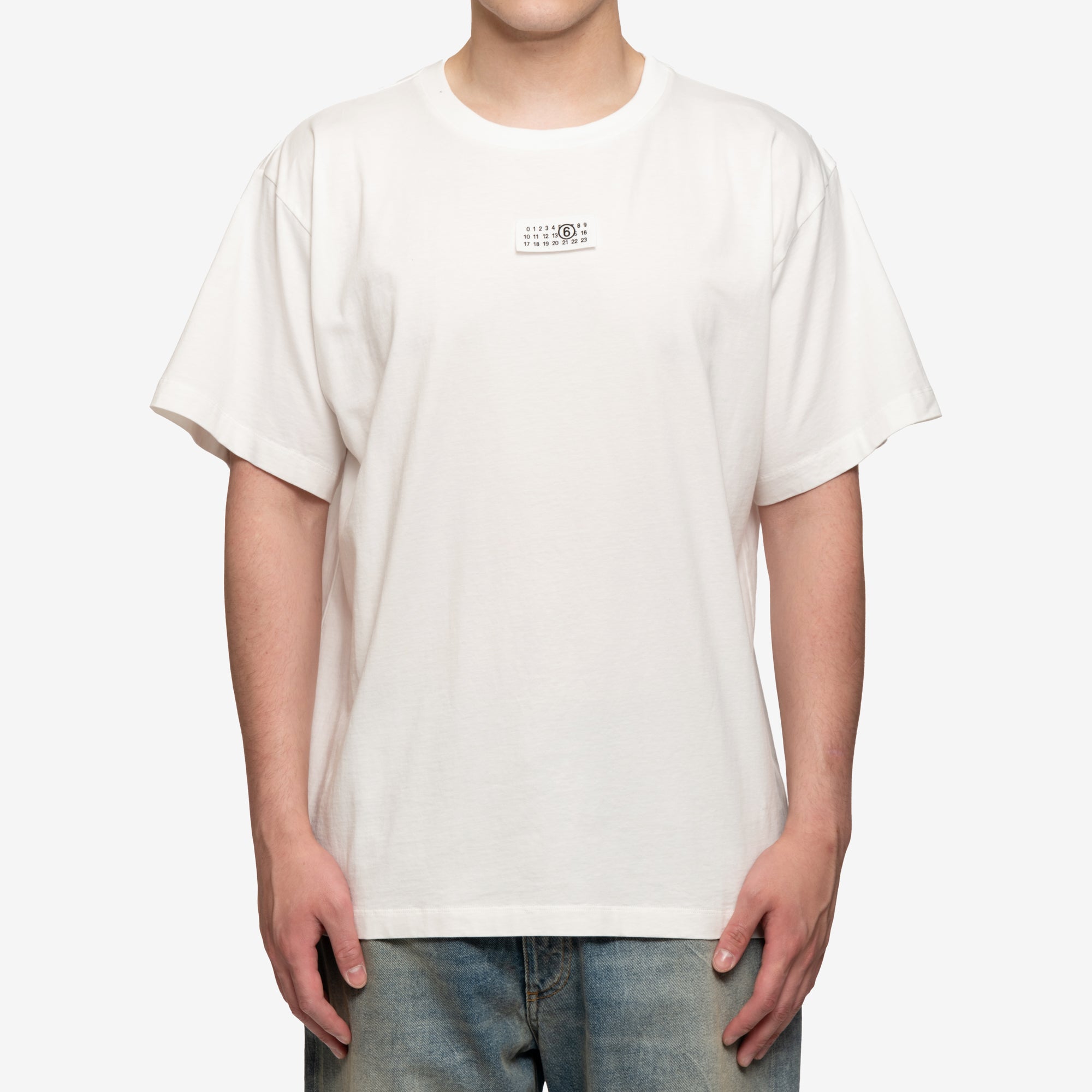 MM6 MM6 Label T-Shirt White - 1