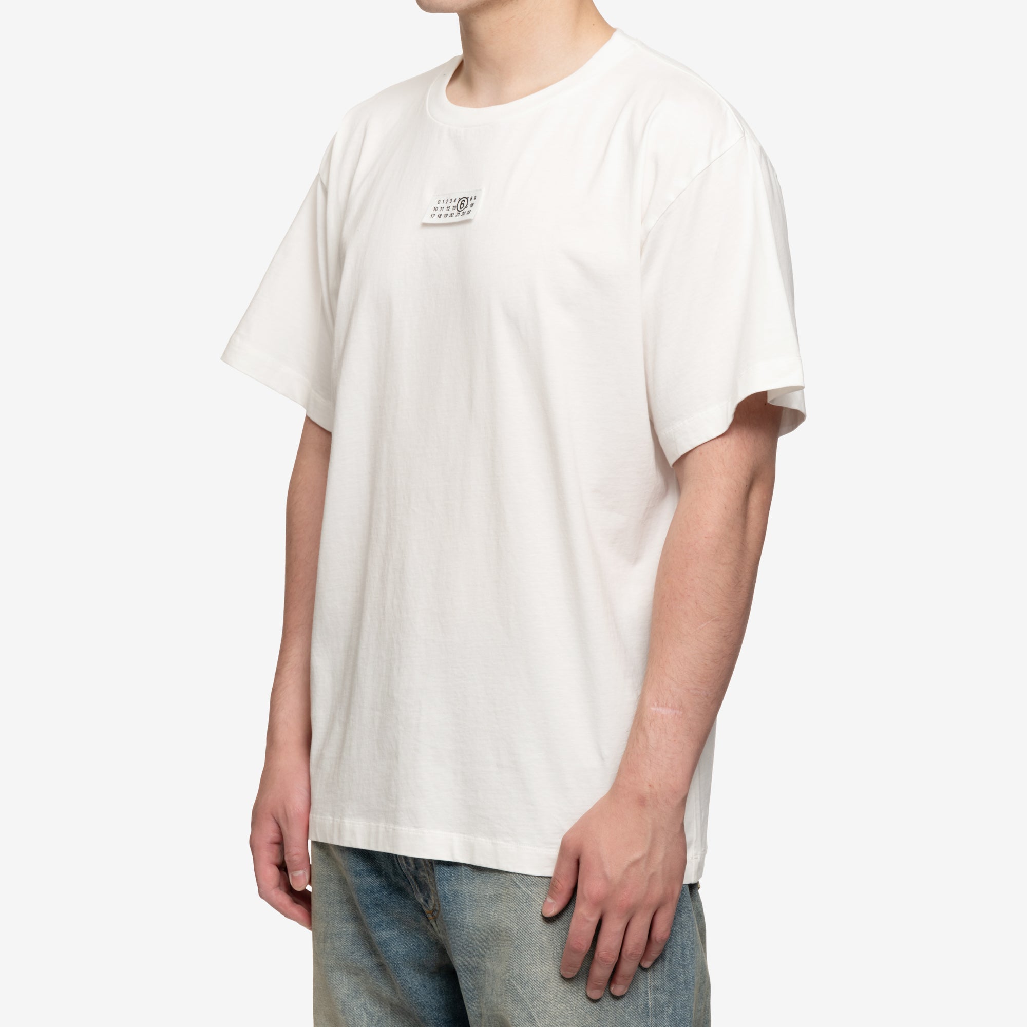 MM6 MM6 Label T-Shirt White - 3