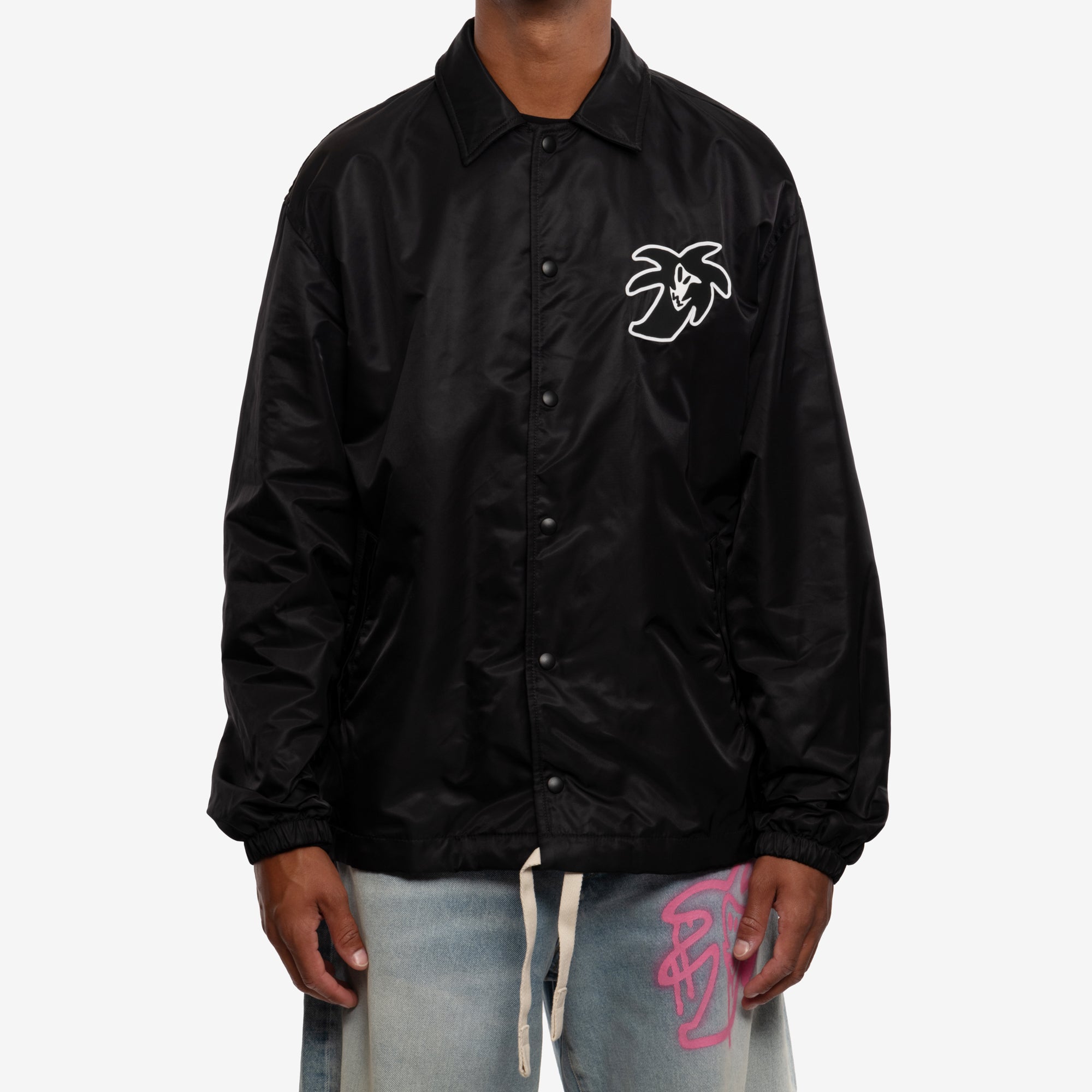 Palm Angels Hunter Coach Jacket Black - 1