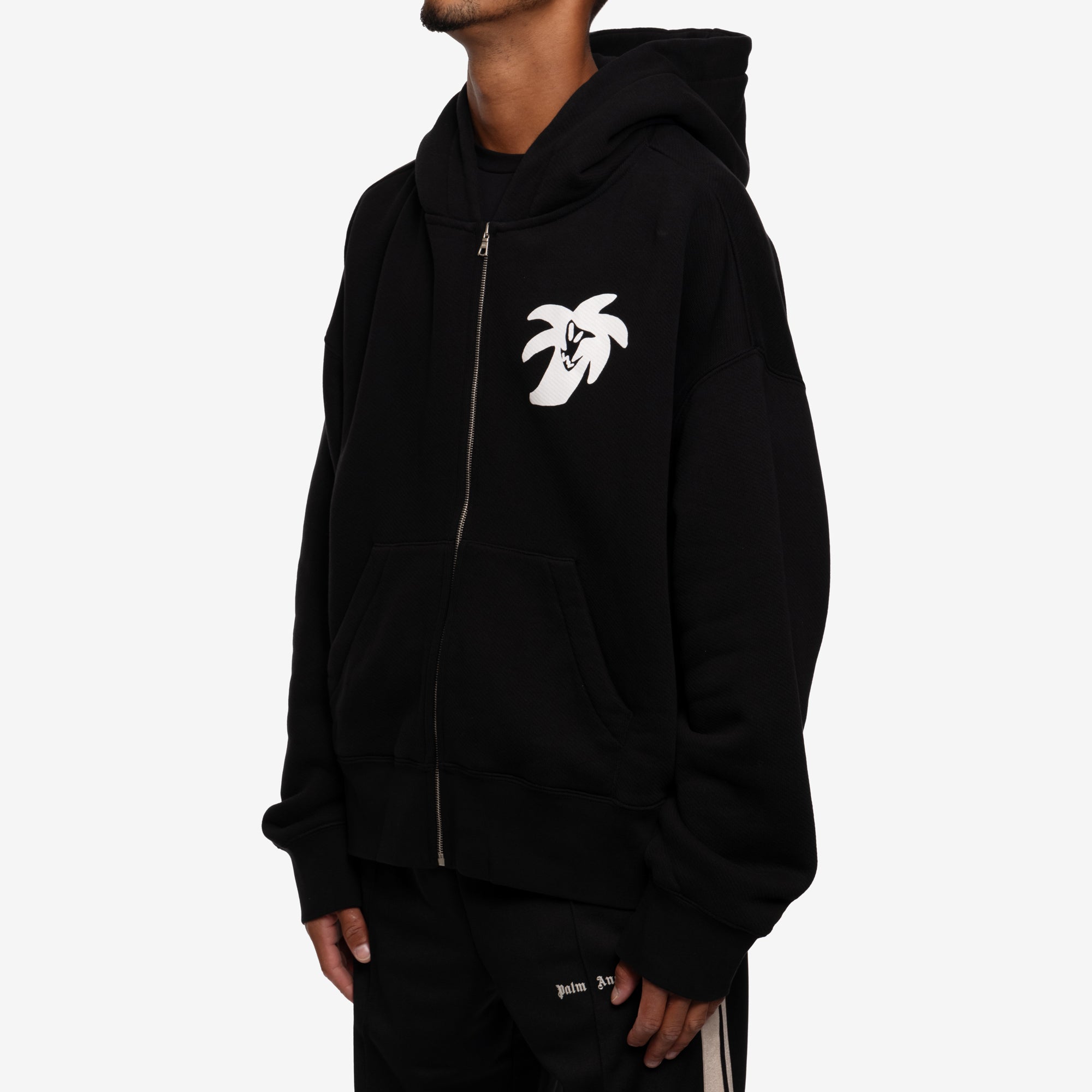 Palm Angels Hunter Zip Hoody Black - 3