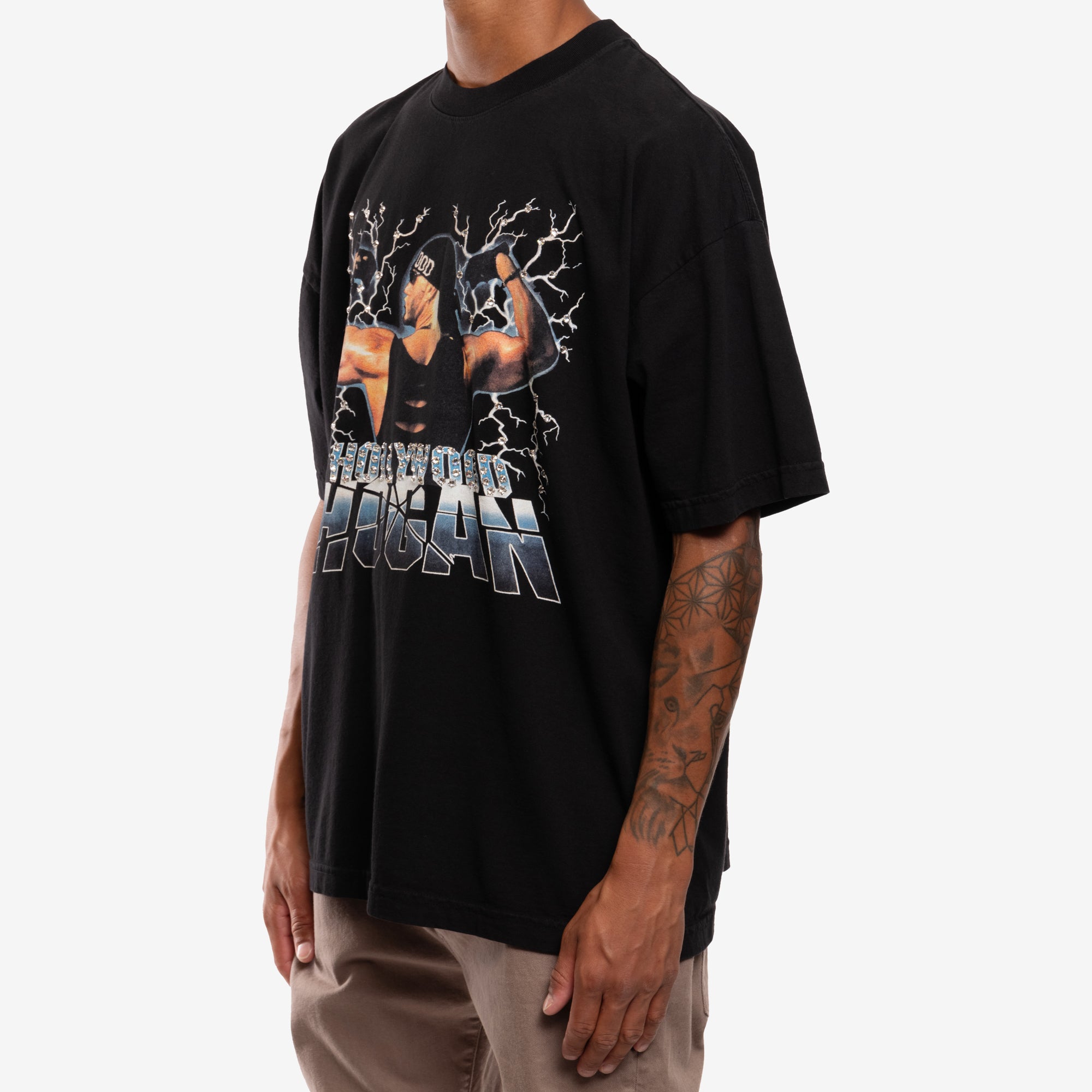 Dom Rebel Hulk Hogan Vintage Crystal T-Shirt Black - 3