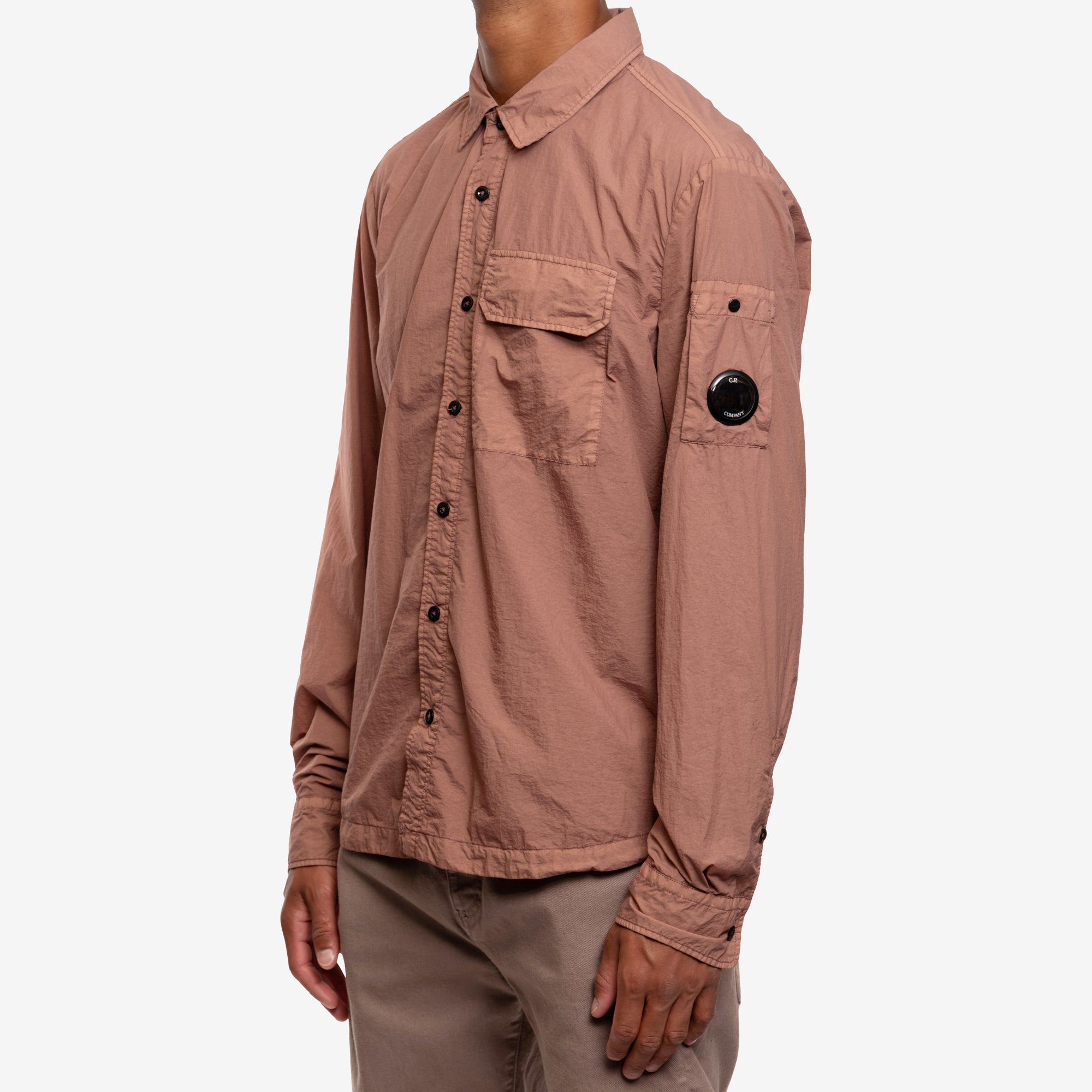 C.P. Company Taylon L Button Shirt Cedar Wood - 3