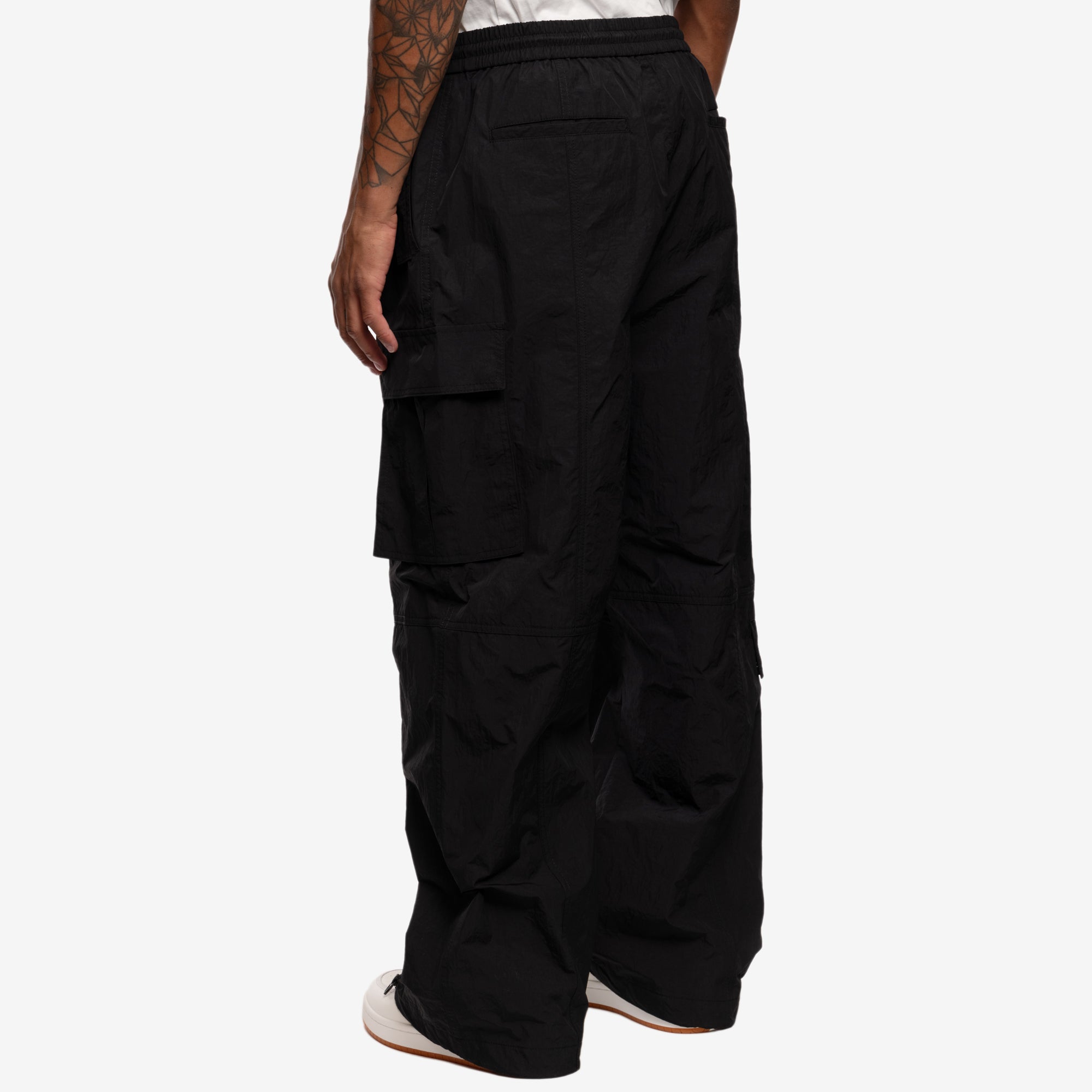 Juun.J Full Zip Cargo Nylon Pants Black - 4