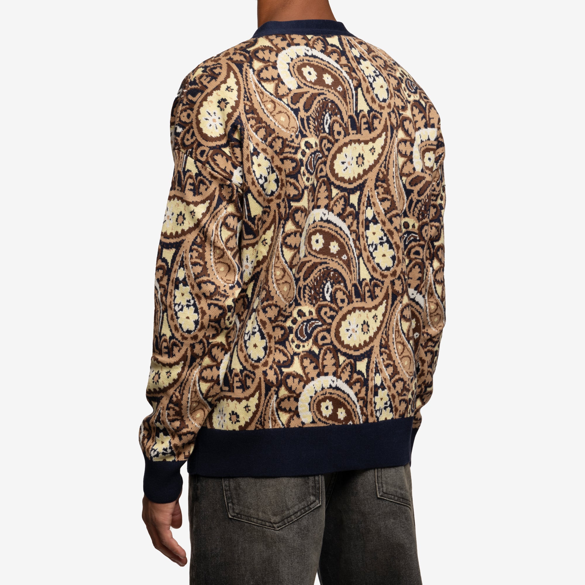 Drôle de Monsieur Le Cardigan Paisley Navy - 4