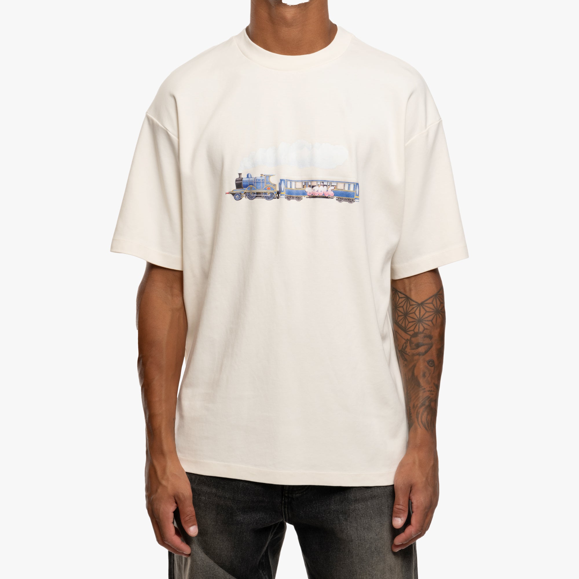 Drôle de Monsieur Le T-Shirt Locomotive Cream - 1