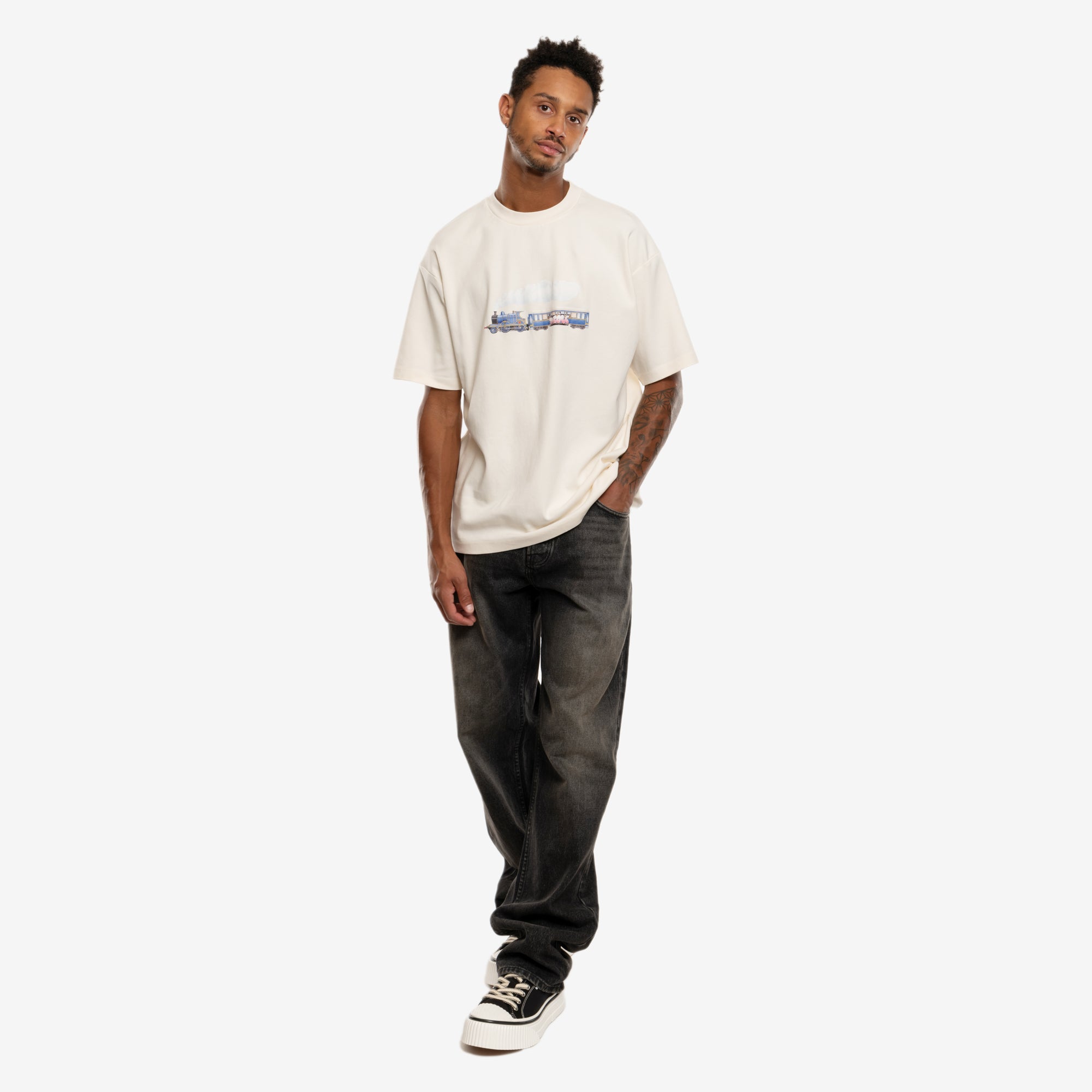 Drôle de Monsieur Le T-Shirt Locomotive Cream - 2
