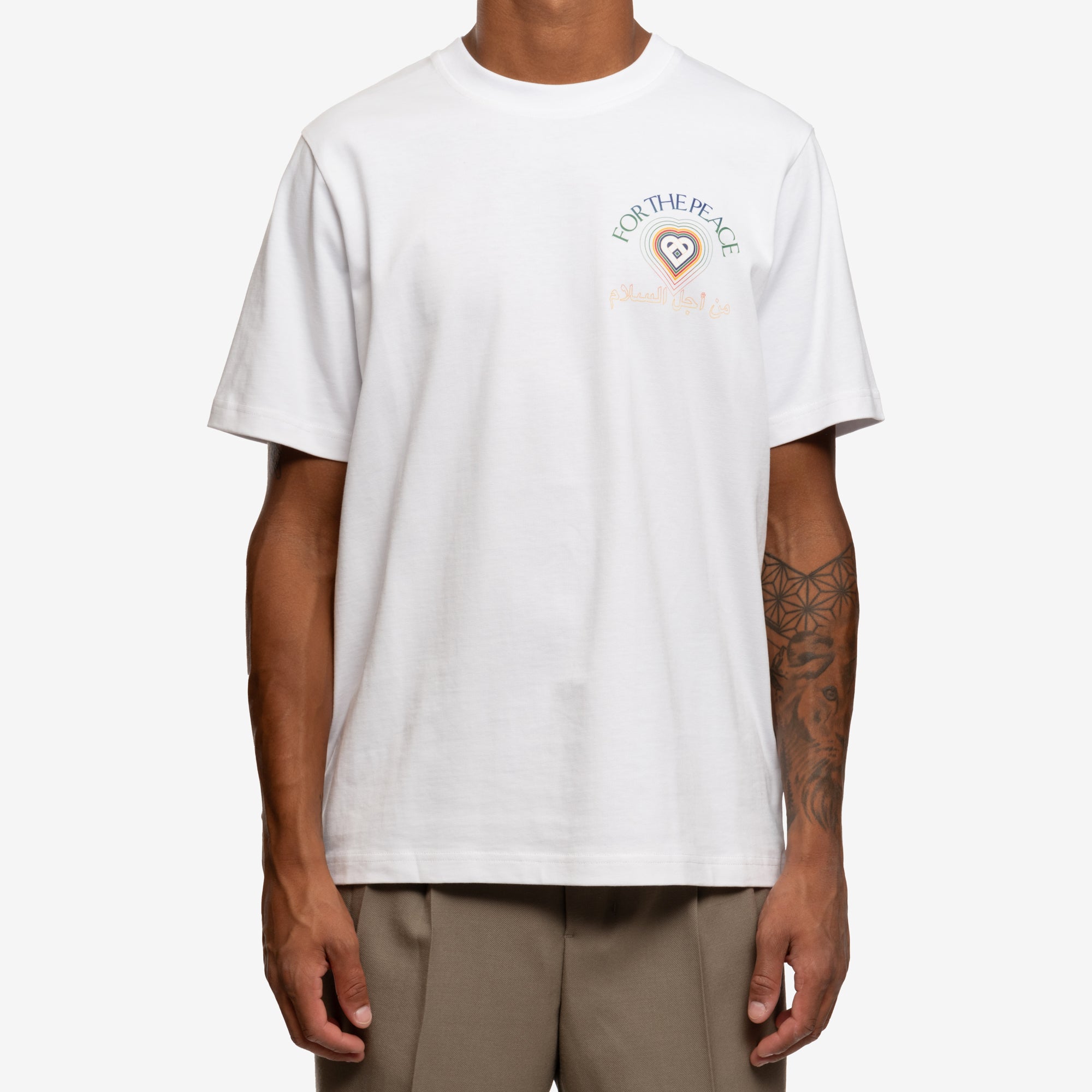 Casablanca For the Peace Gradient T-Shirt White - 1