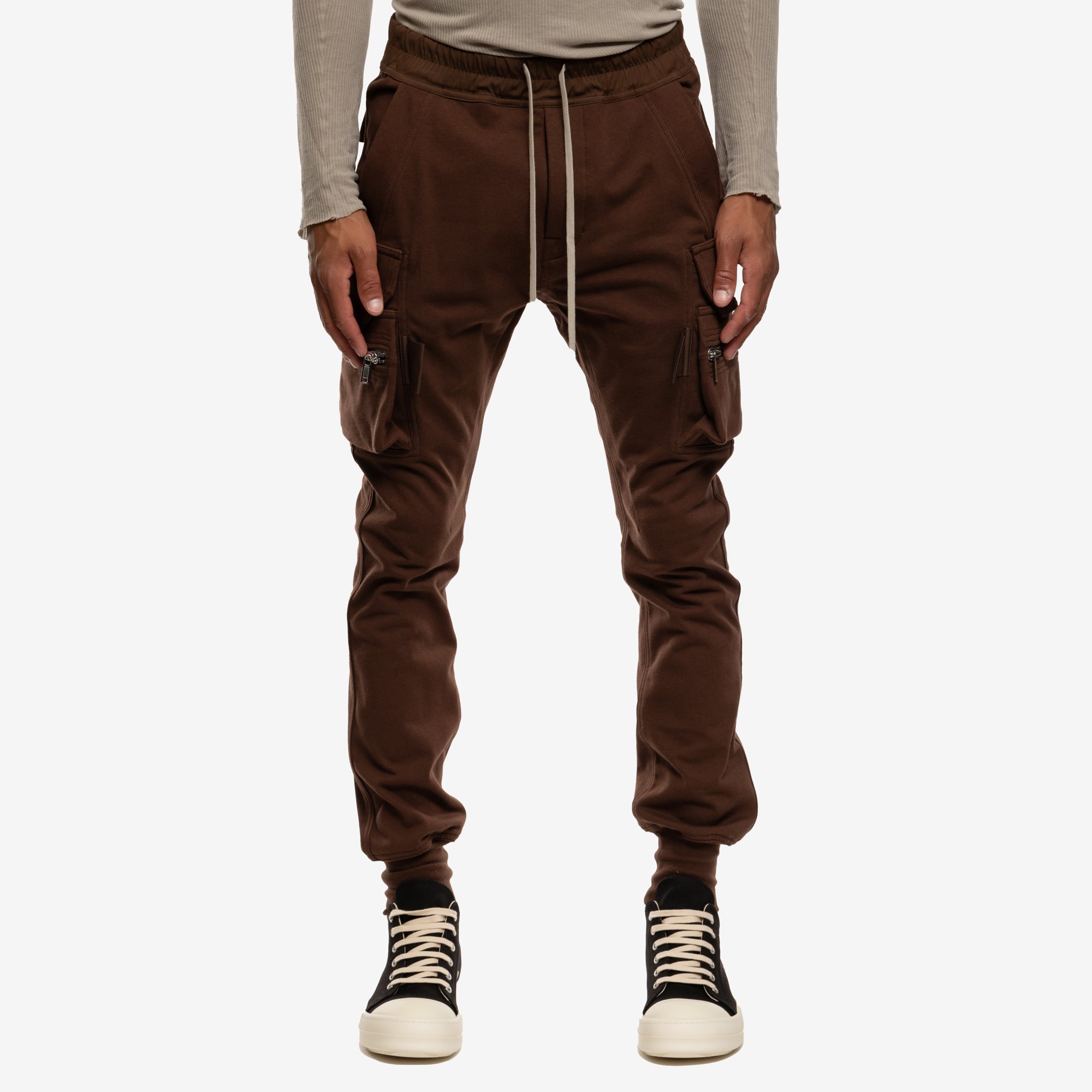 Rick Owens Mastodon Cargo Pants Brown - 1