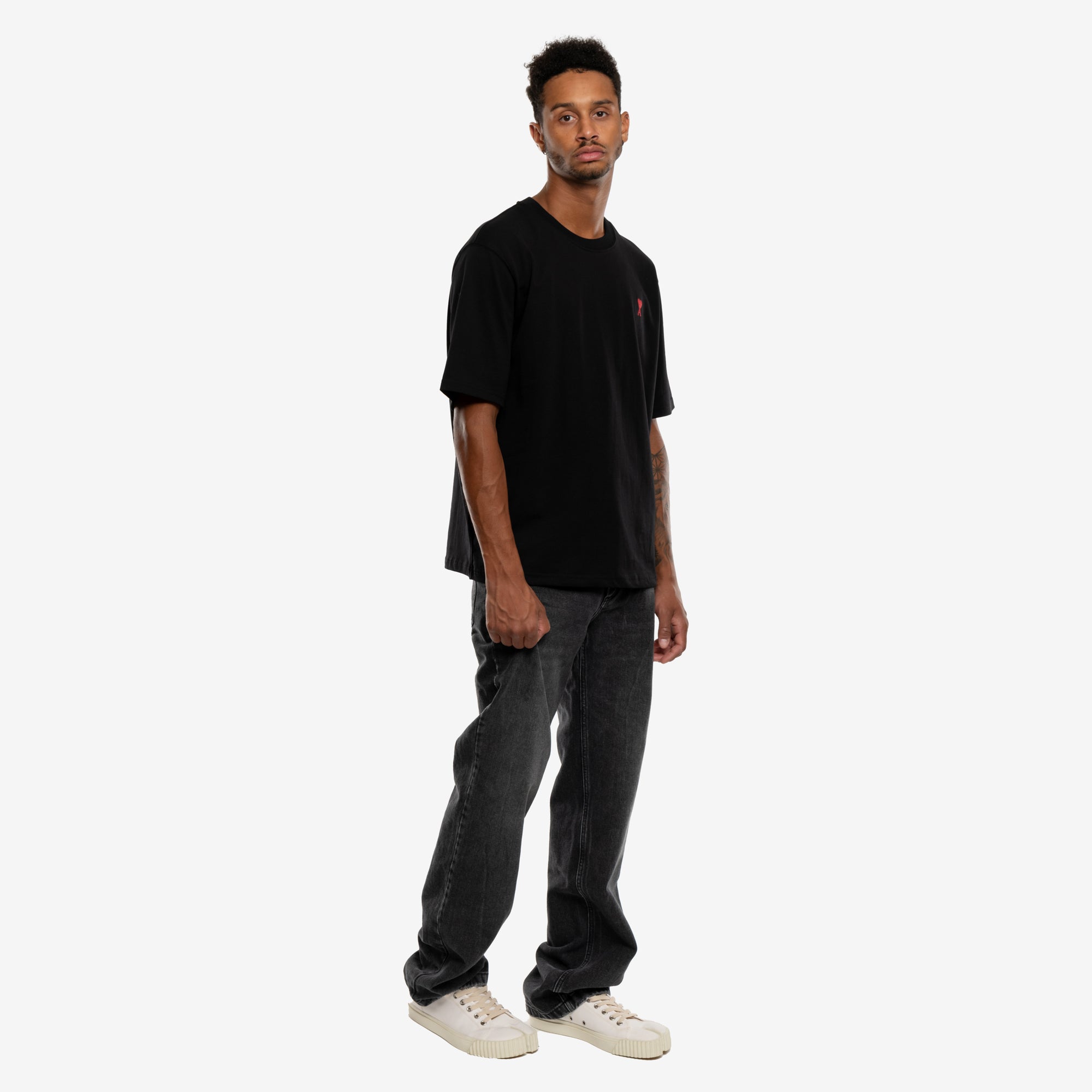 AMI Red Ami de Coeur T-Shirt Black - 2