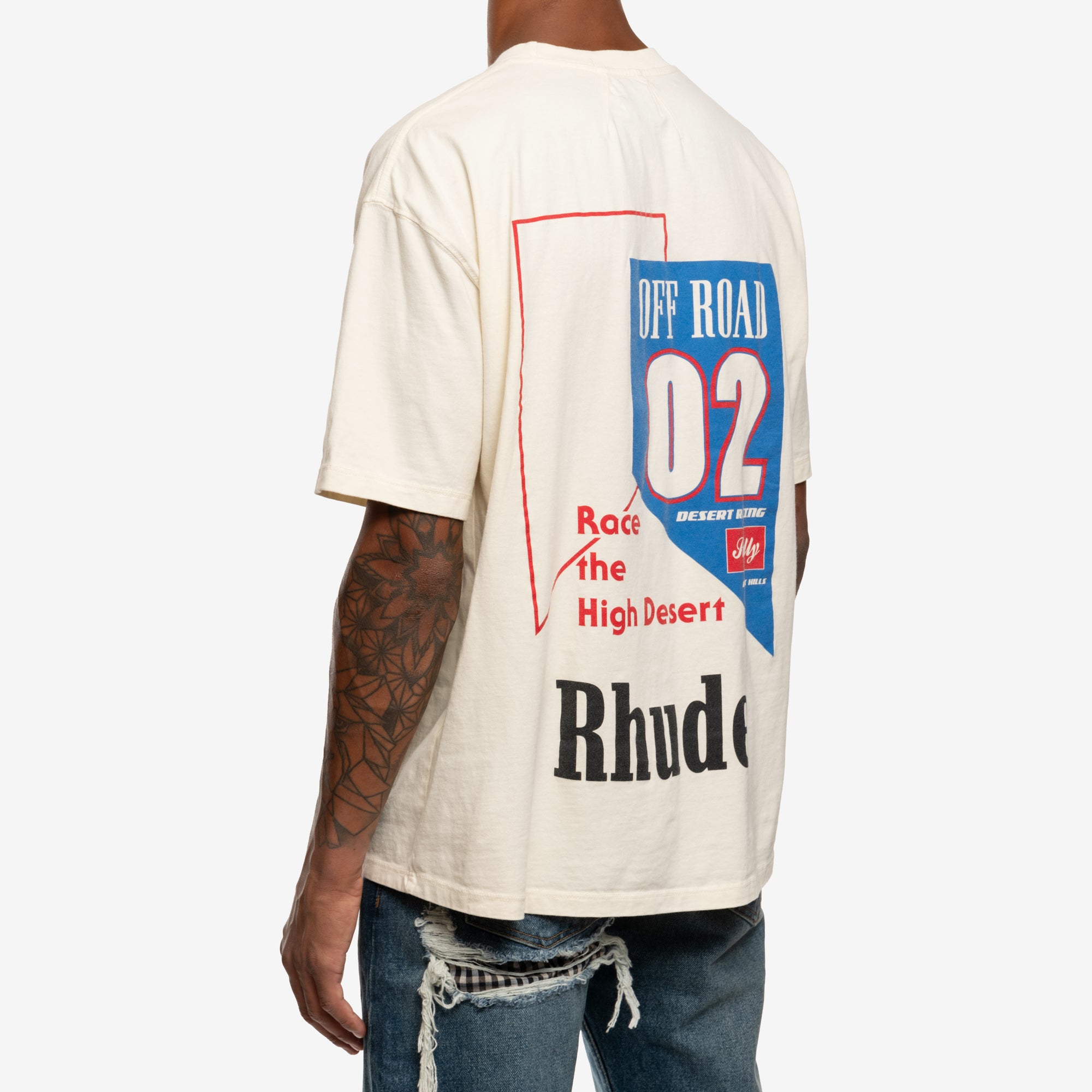Rhude Rhude 02 T-Shirt Vintage White - 4