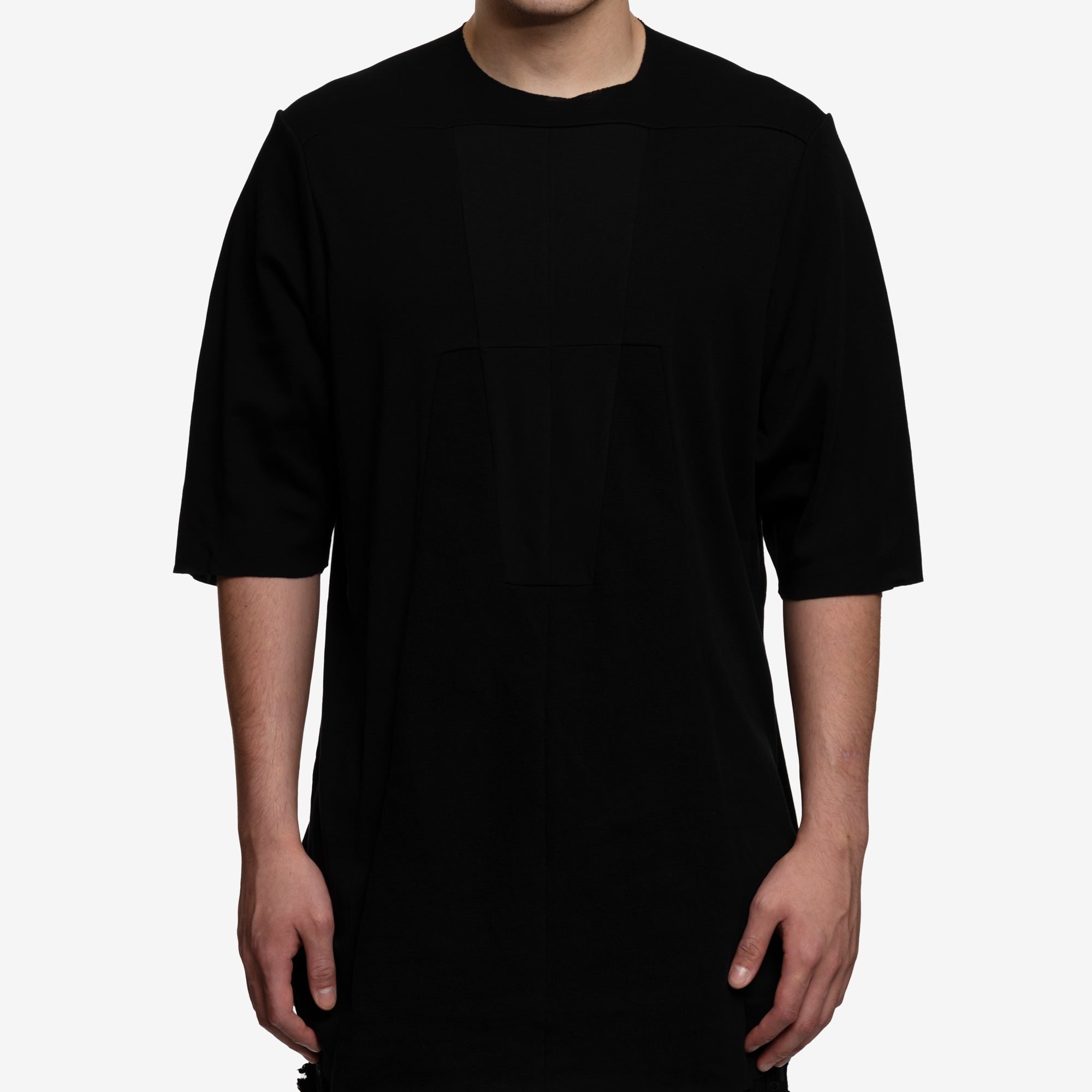 Rick Owens Luxor Knit T-Shirt Black - 1