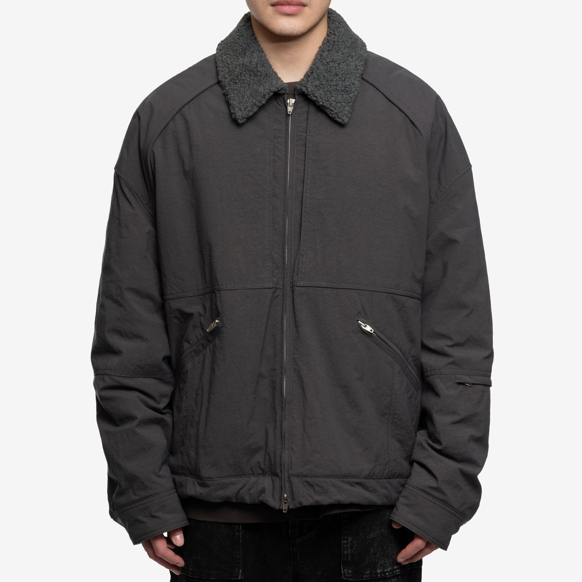 Juun.J Nylon Deck Jacket Grey - 1