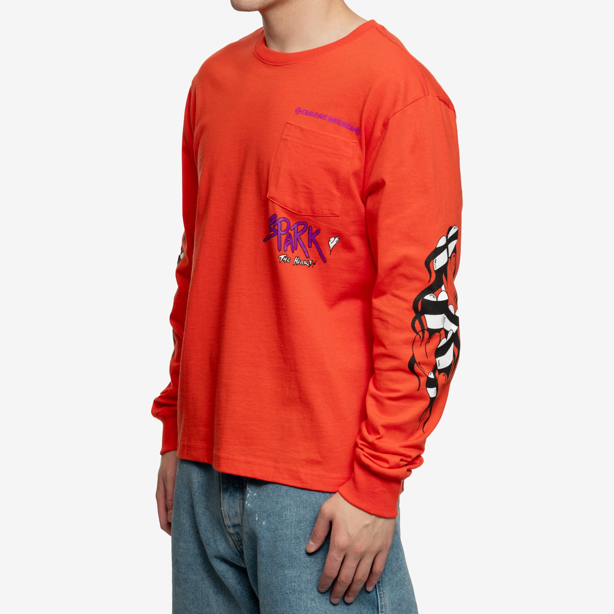 Chrome Hearts Mattyboy Sadistic Lipstick LS Tee Red - 3