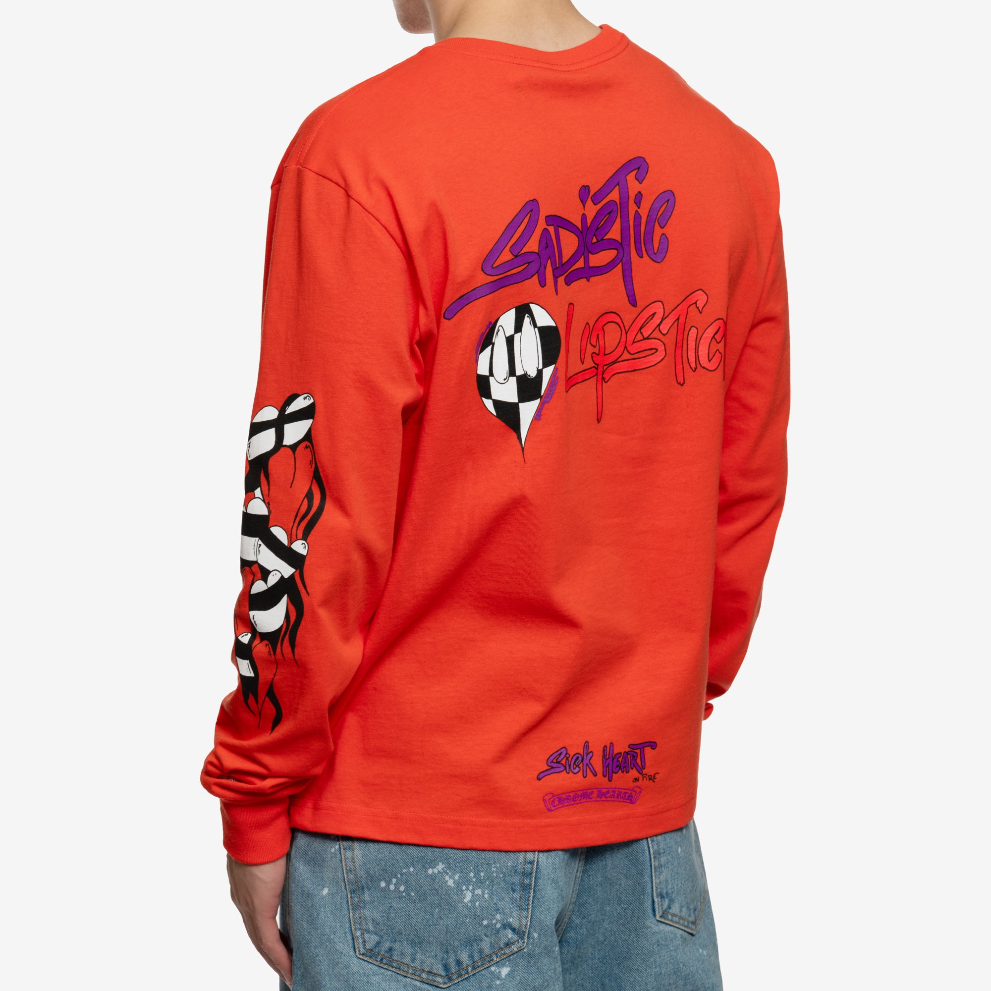 Chrome Hearts Mattyboy Sadistic Lipstick LS Tee Red - 4