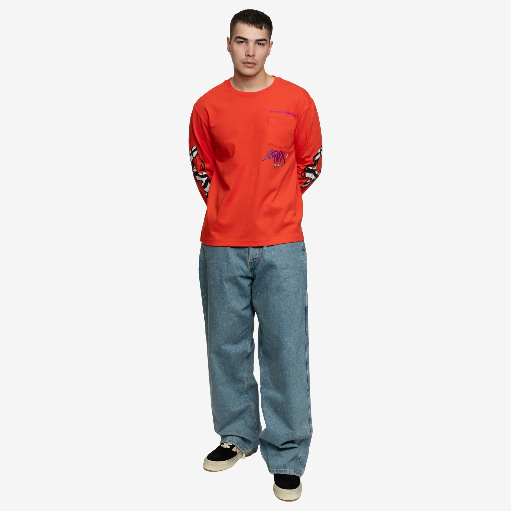 Chrome Hearts Mattyboy Sadistic Lipstick LS Tee Red - 2