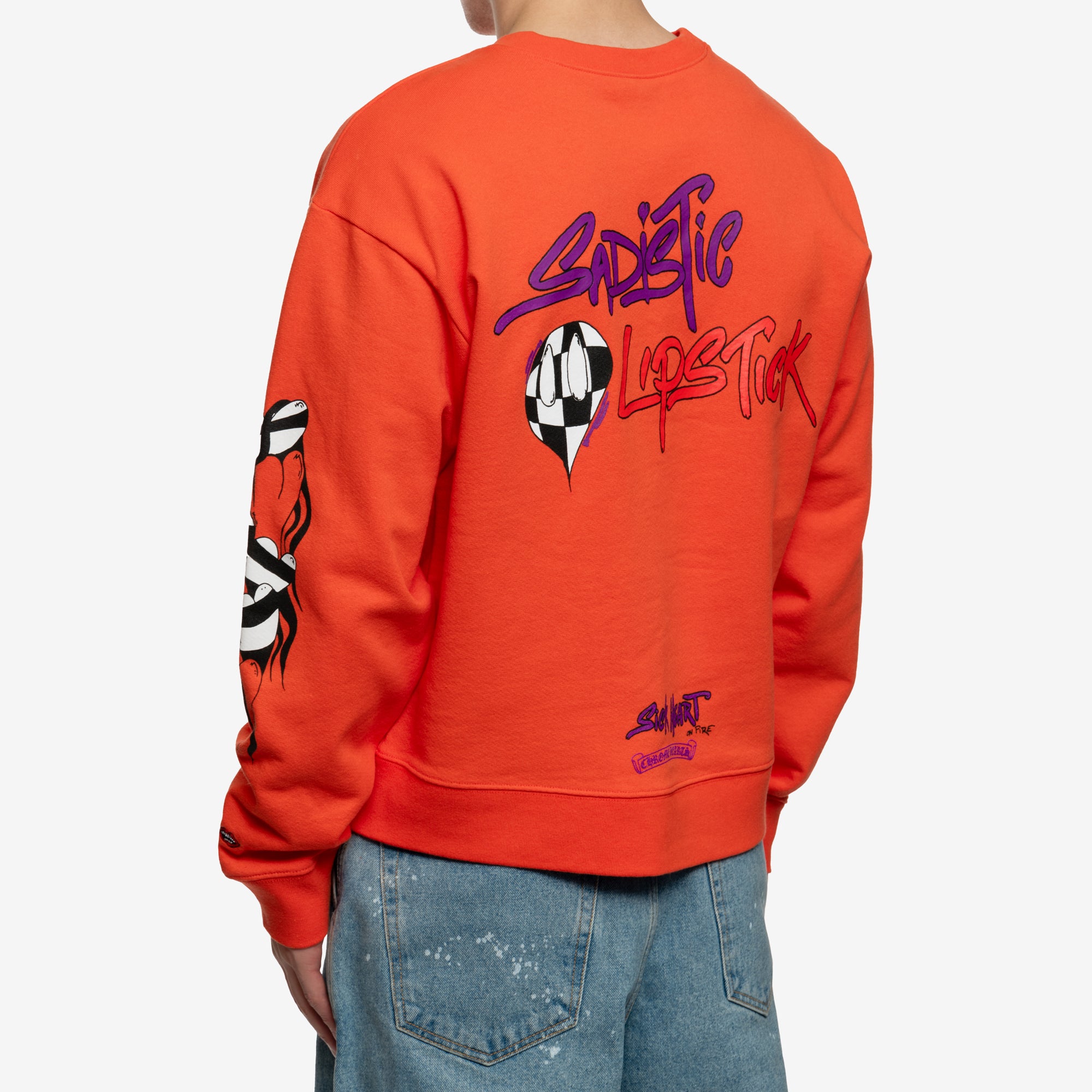 Chrome Hearts Mattyboy Sadistic Lipstick Sweatshirt Red - 4