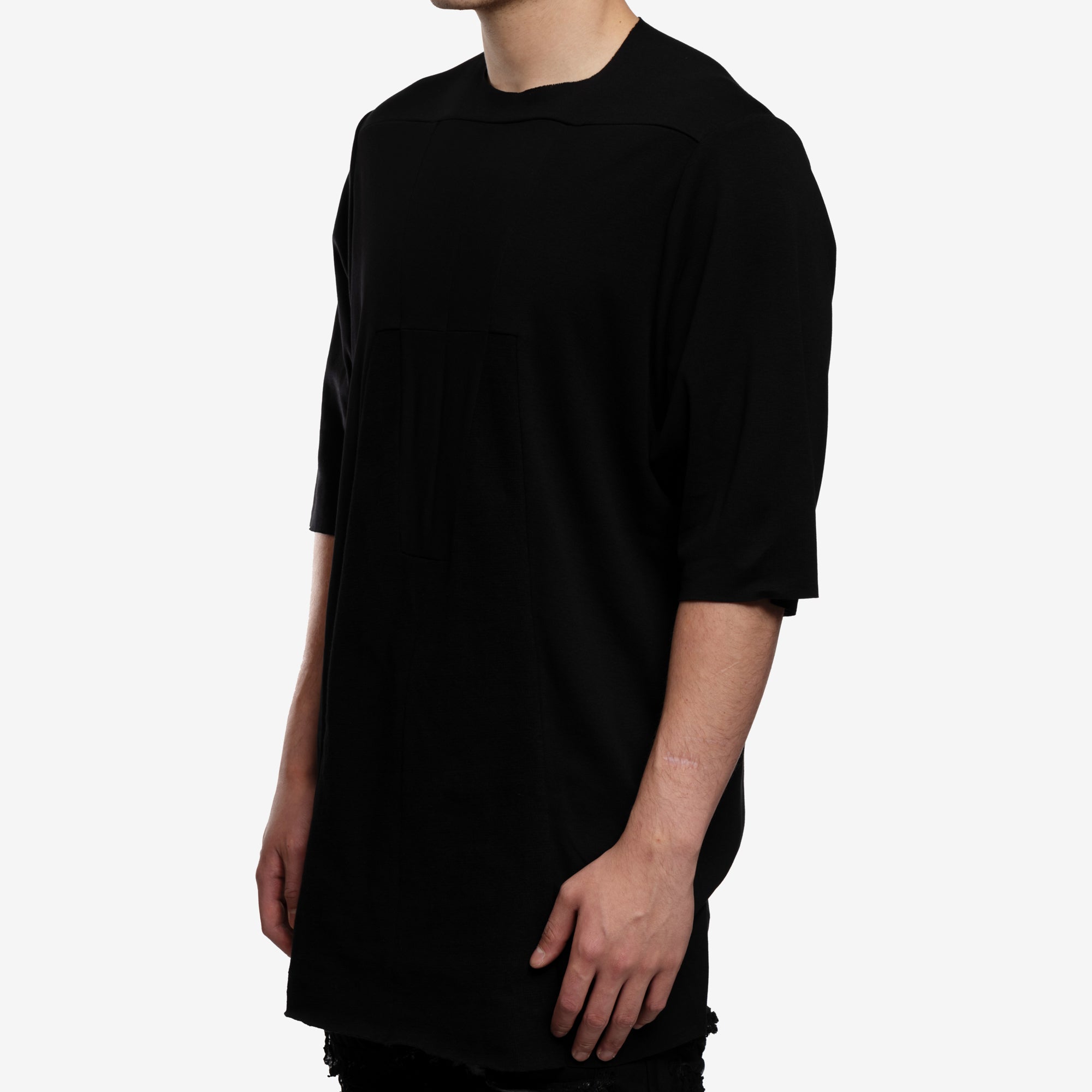 Rick Owens Luxor Knit T-Shirt Black - 3