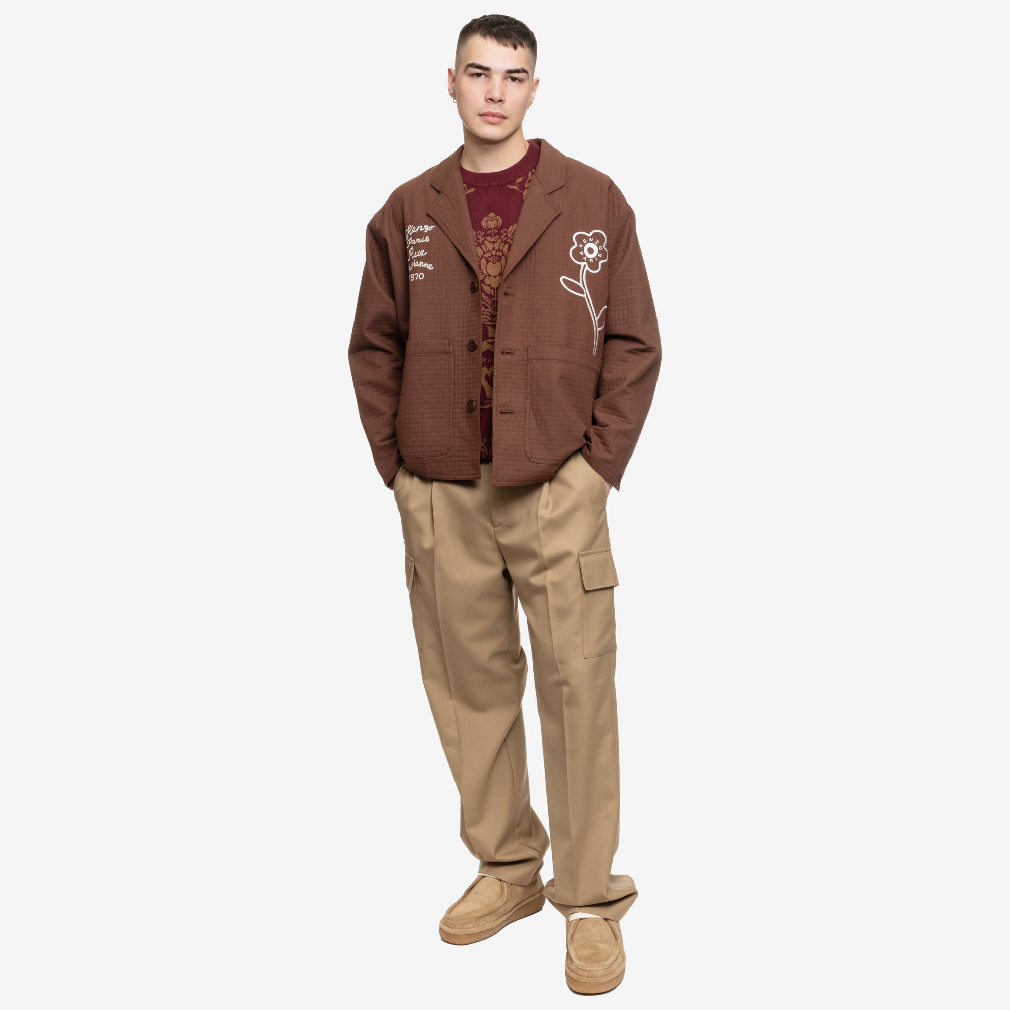 Kenzo Rue Vivienne 1970 Workwear Jacket Dark Brown - 2