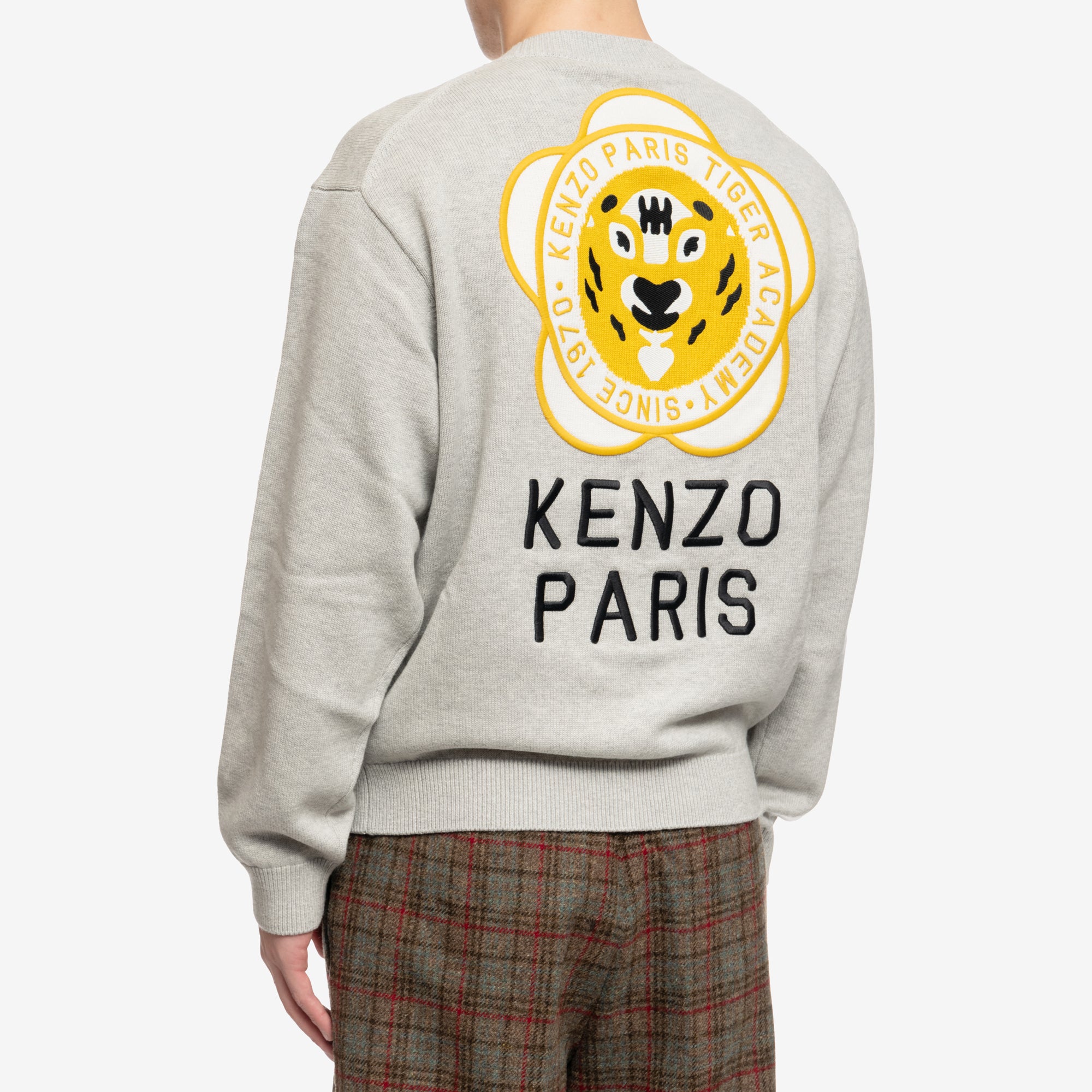 Kenzo Tiger Academy Cardigan Pale Grey - 4