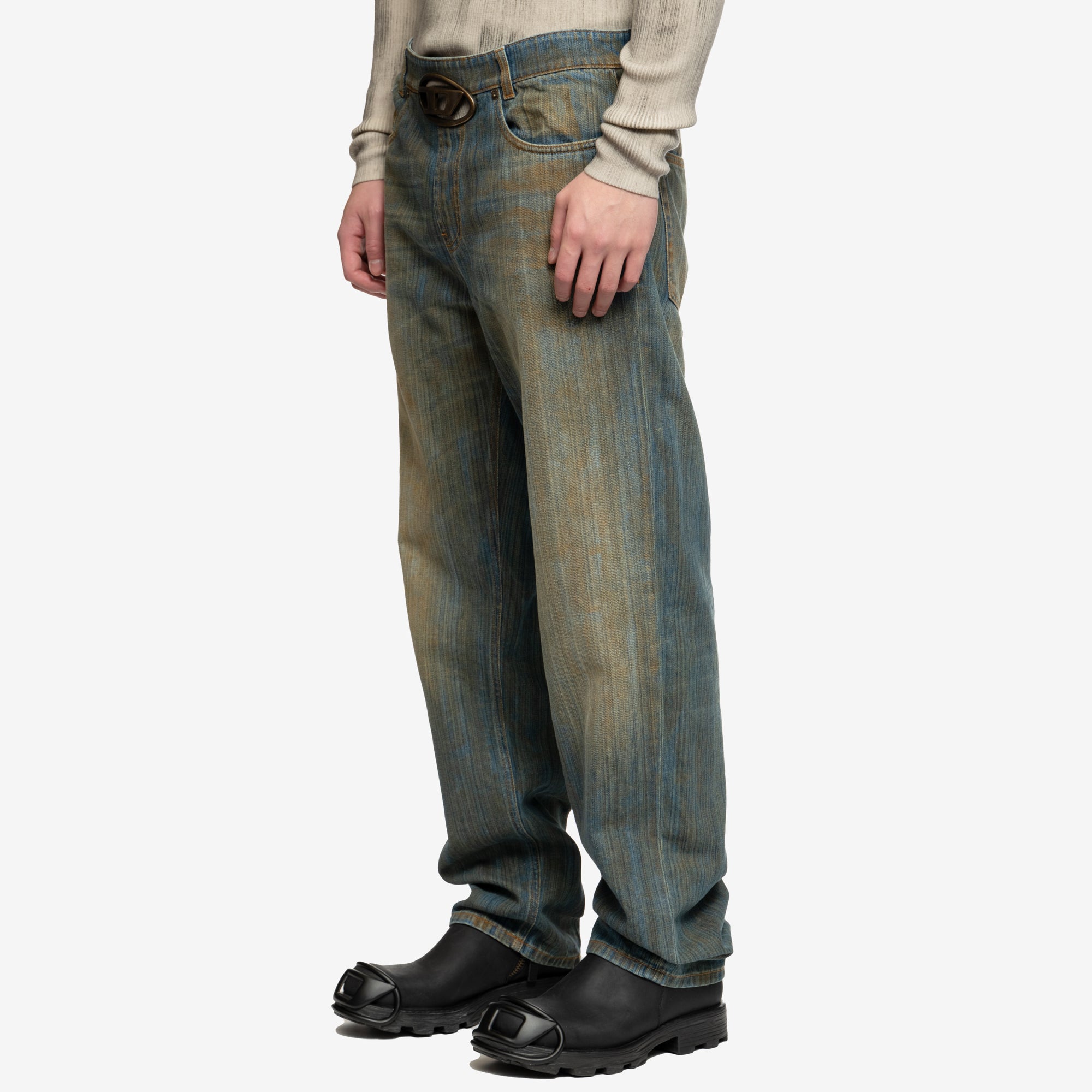 DIESEL D - Oval Loose Jeans Blue - 3