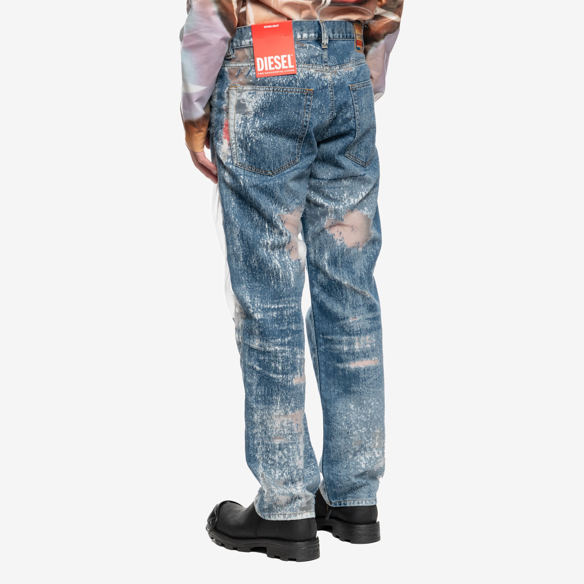 DIESEL Devore Loose Jeans Blue - 4