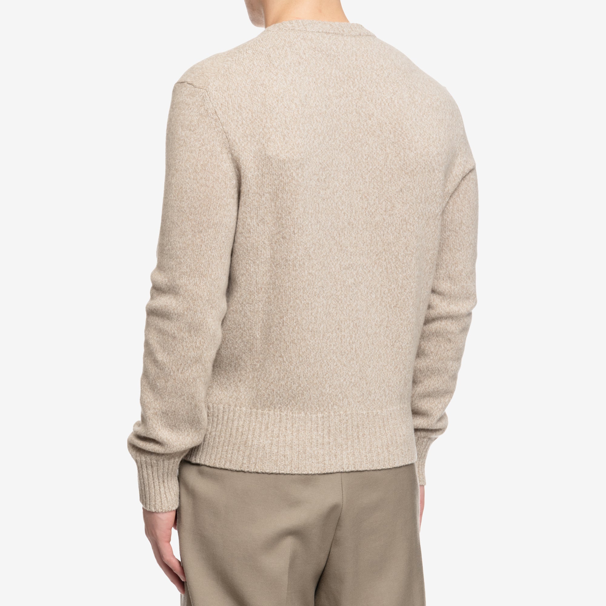 AMI Tonal Ami de Coeur Cardigan Champagne - 4