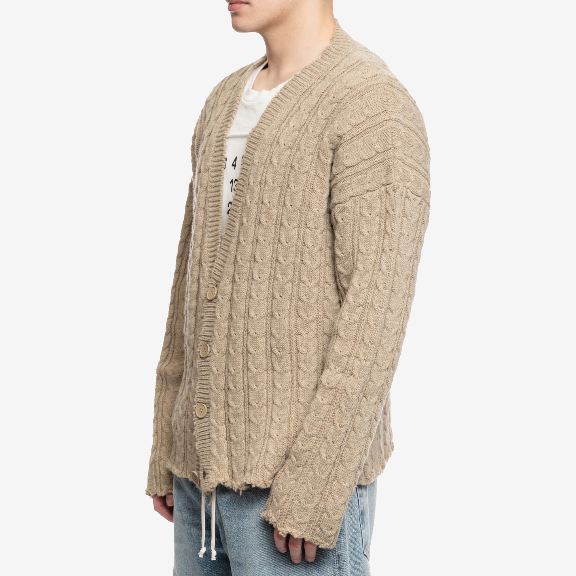 Photo of MM6 Cable Knit Cardigan - 3