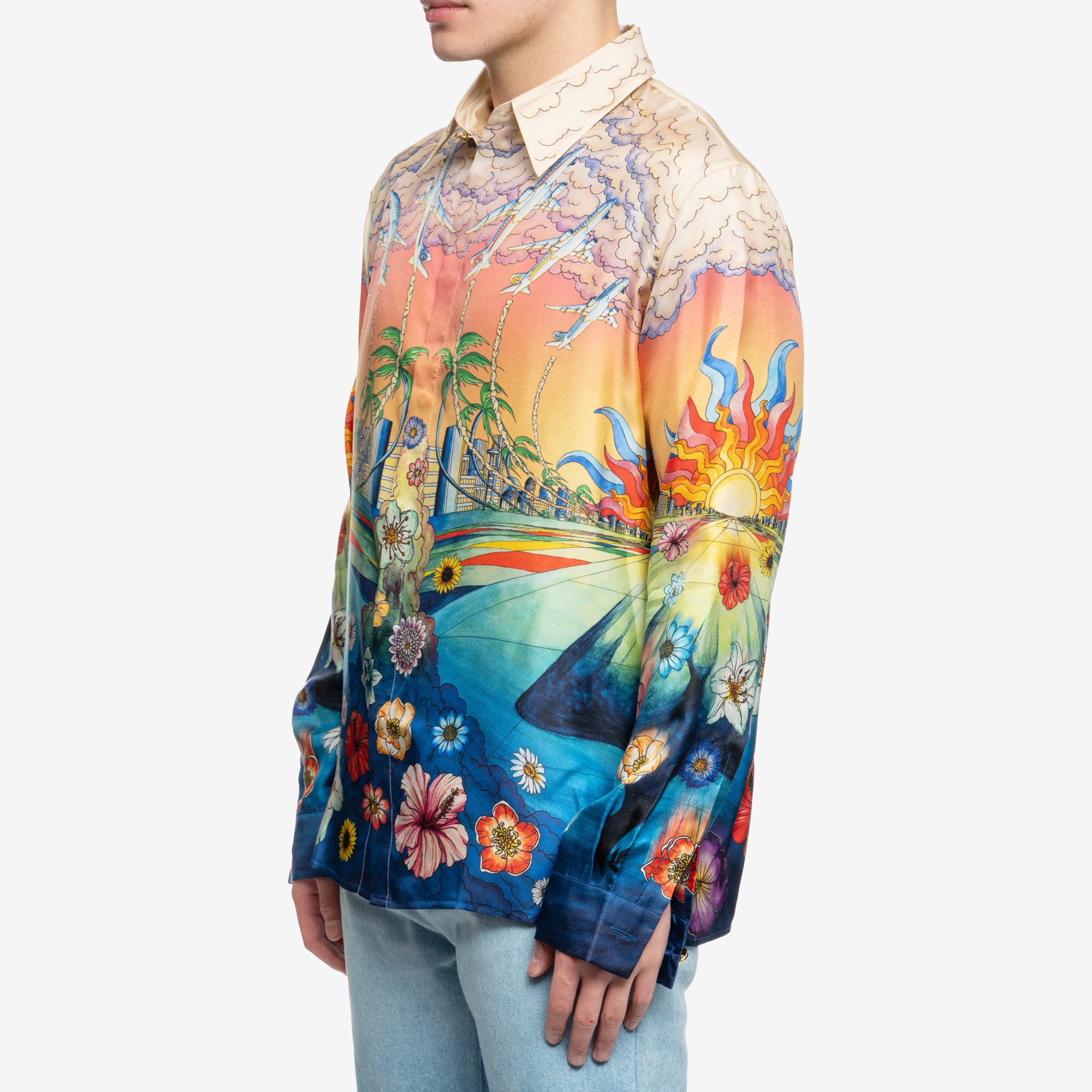 Casablanca Lenvol LS Silk Shirt Multi - 3