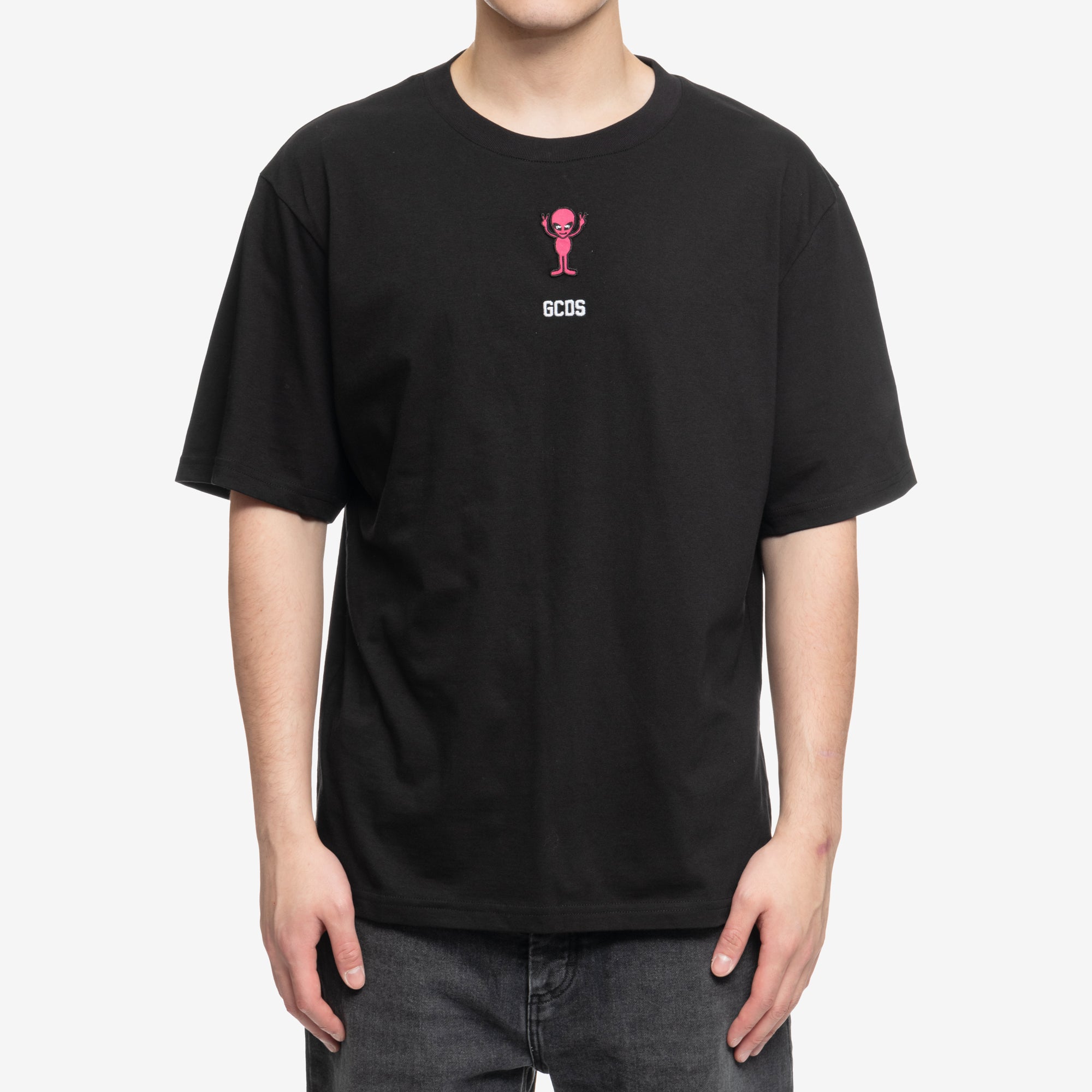 GCDS Weirdo Loose T-Shirt Black - 1