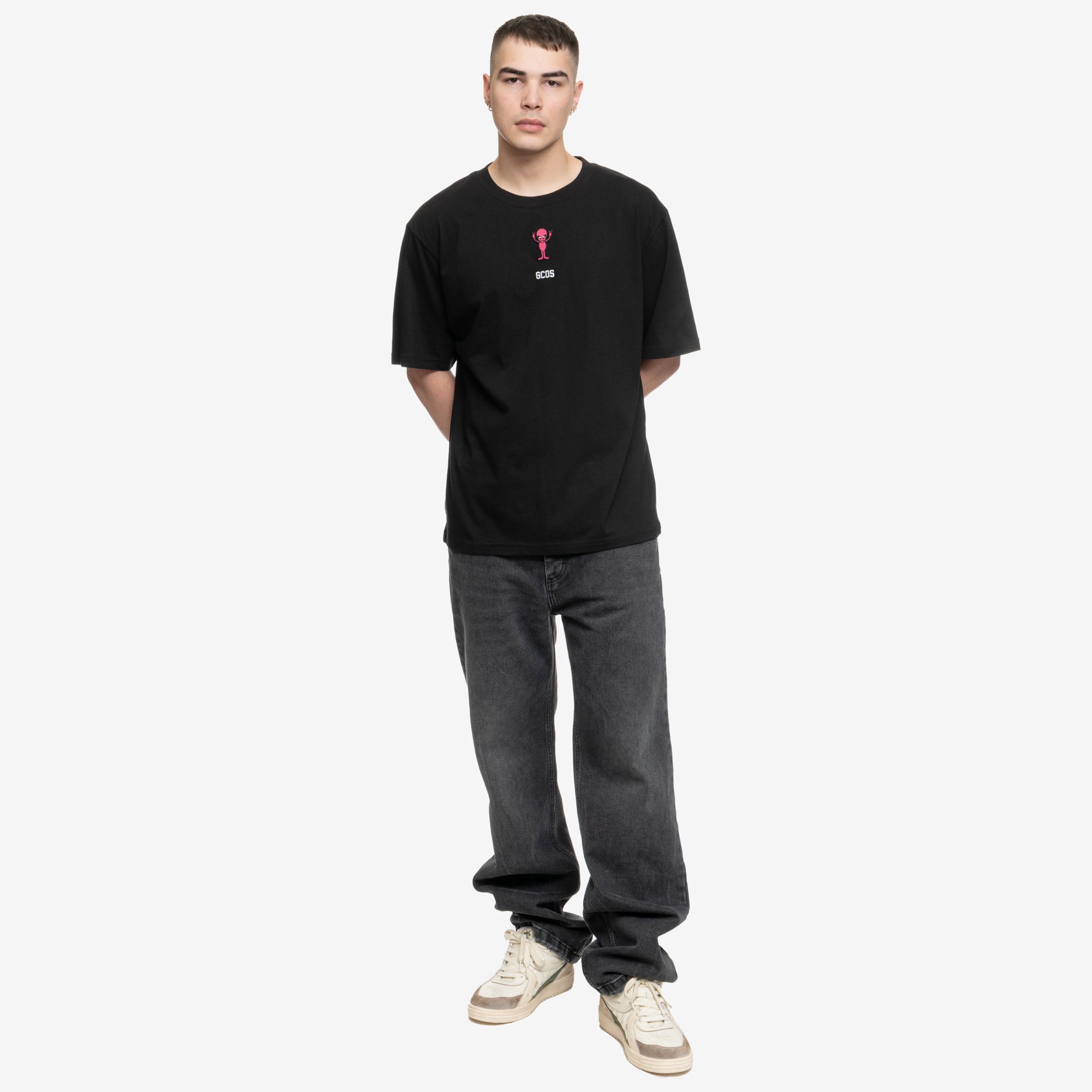 GCDS Weirdo Loose T-Shirt Black - 2