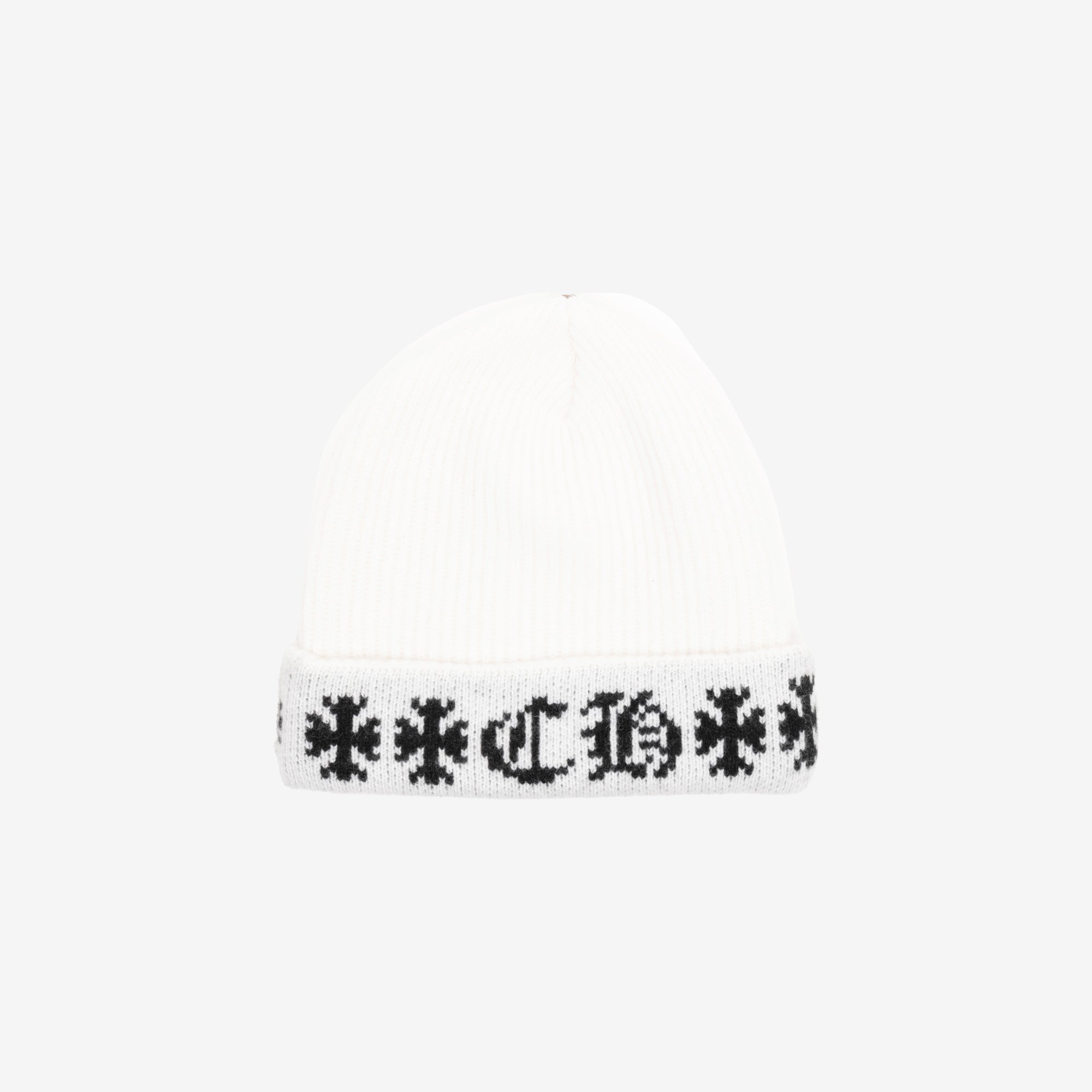 Chrome Hearts Big Daddy ++ CH ++ Beanie White - 3