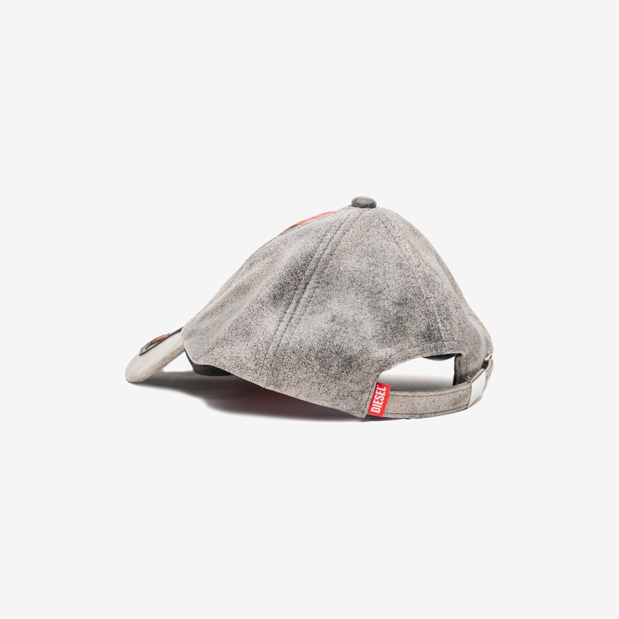 DIESEL Stripe Leather Cap Off White - 2