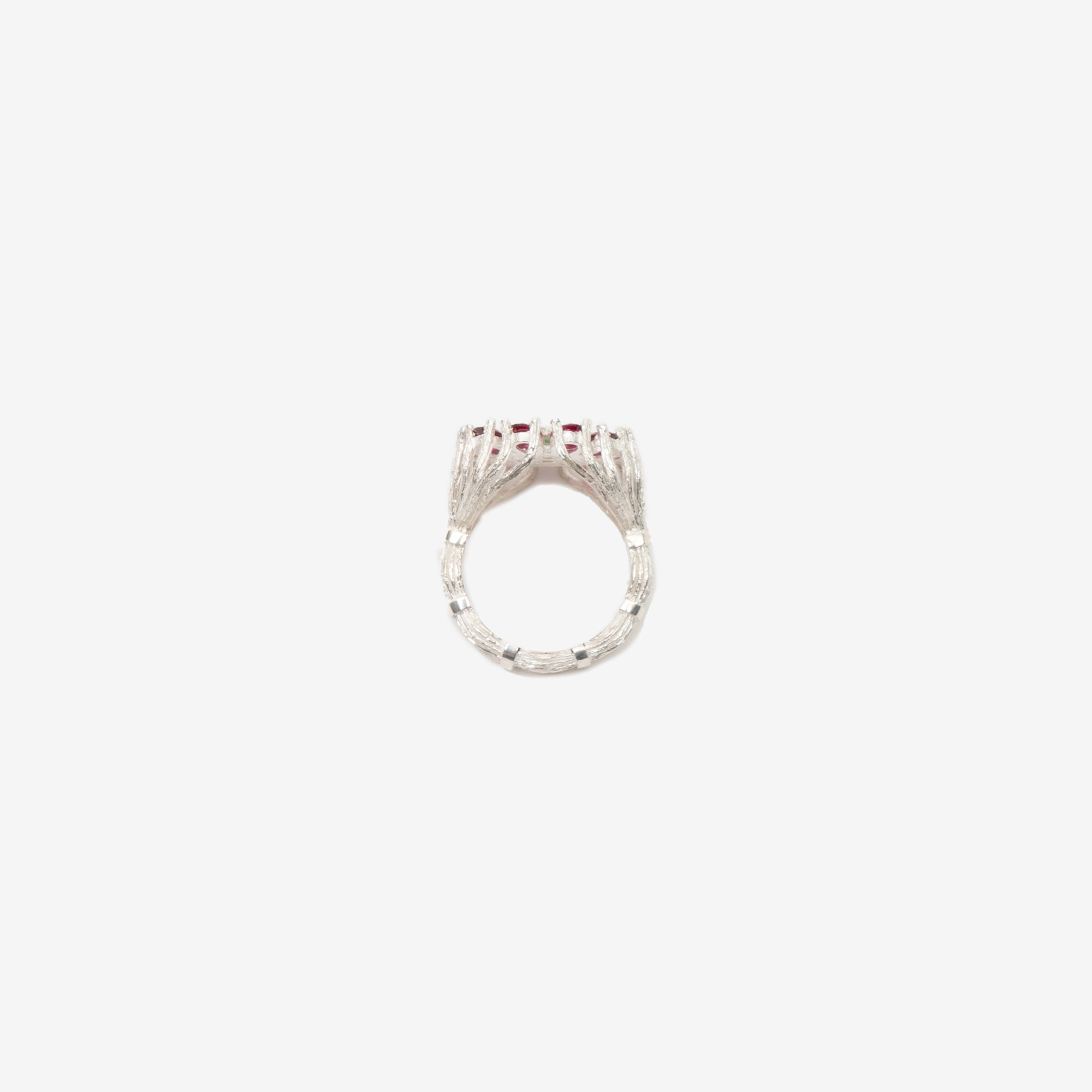Bleue Burnham Dorset Dahlia Ring Silver - 2