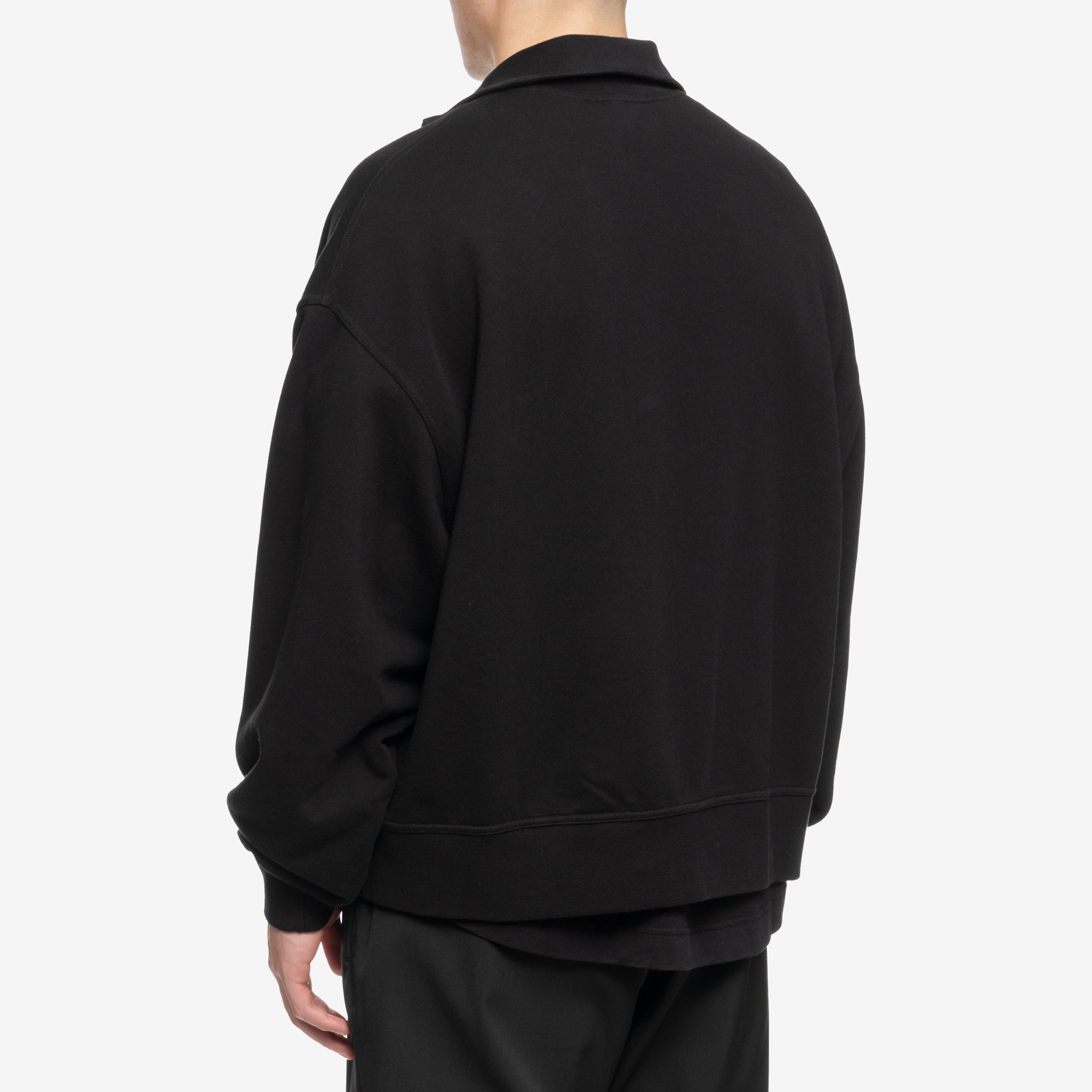 Palm Angels Embroidered Logo High Neck Sweatshirt Black - 4
