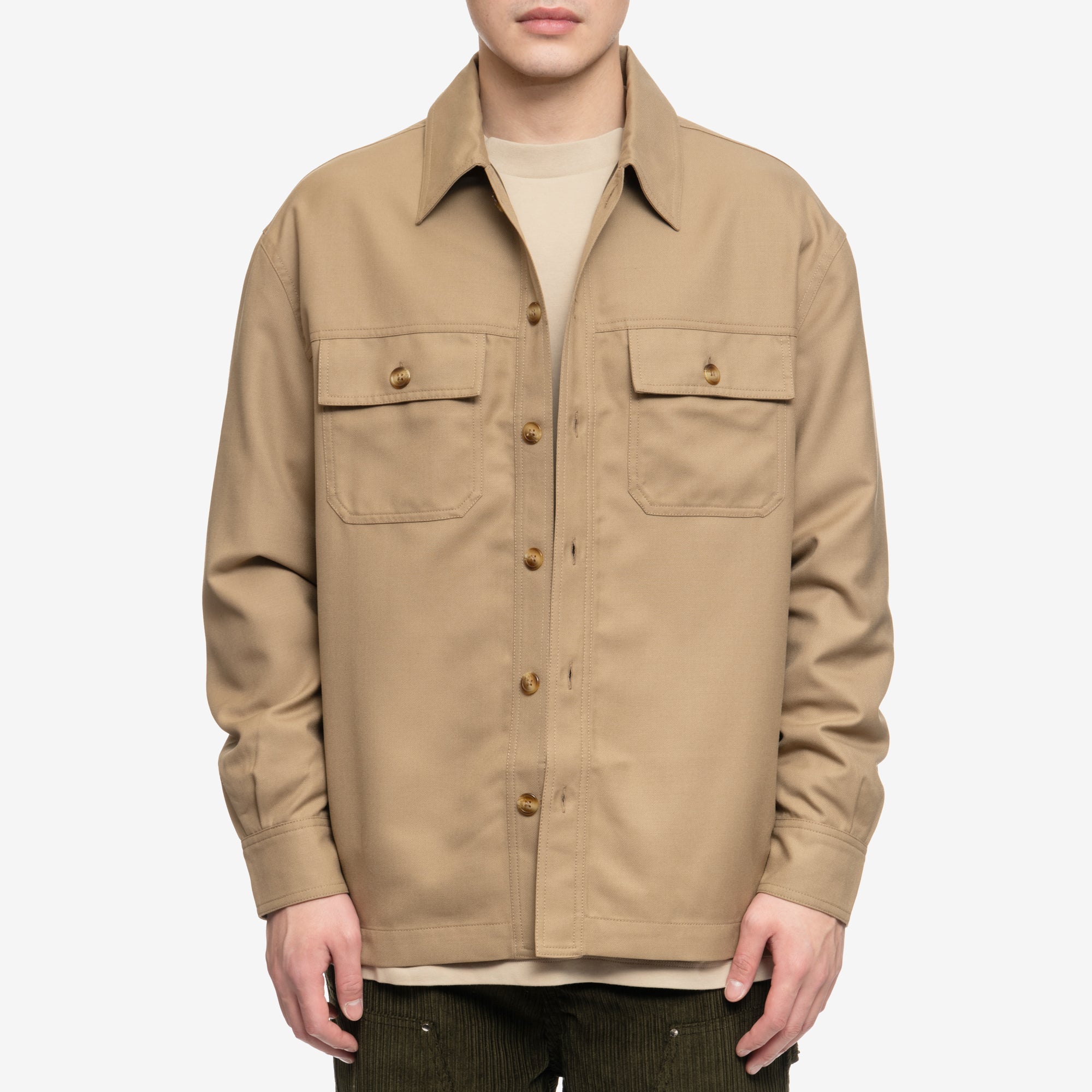 Drôle de Monsieur La Chemise Flanelle Beige - 1