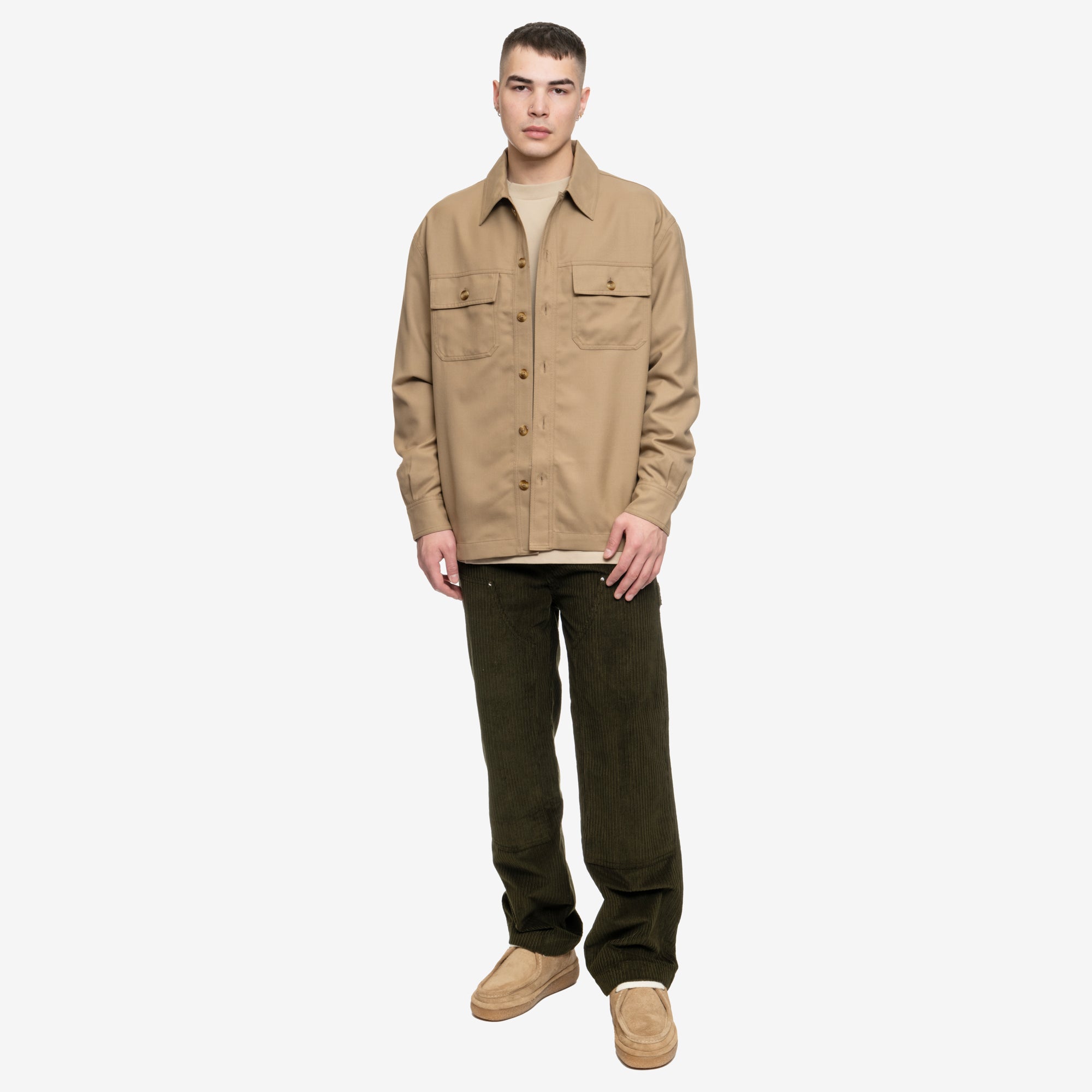 Drôle de Monsieur La Chemise Flanelle Beige - 2