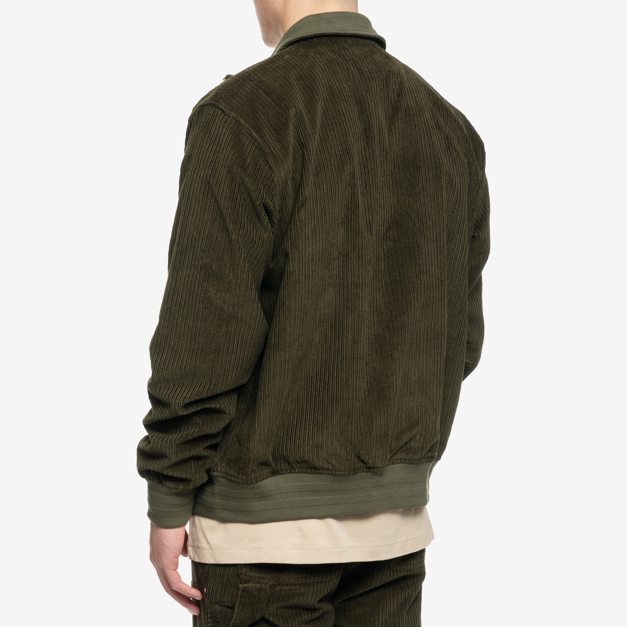 Drôle de Monsieur La Veste Survet Corduroy Khaki - 4