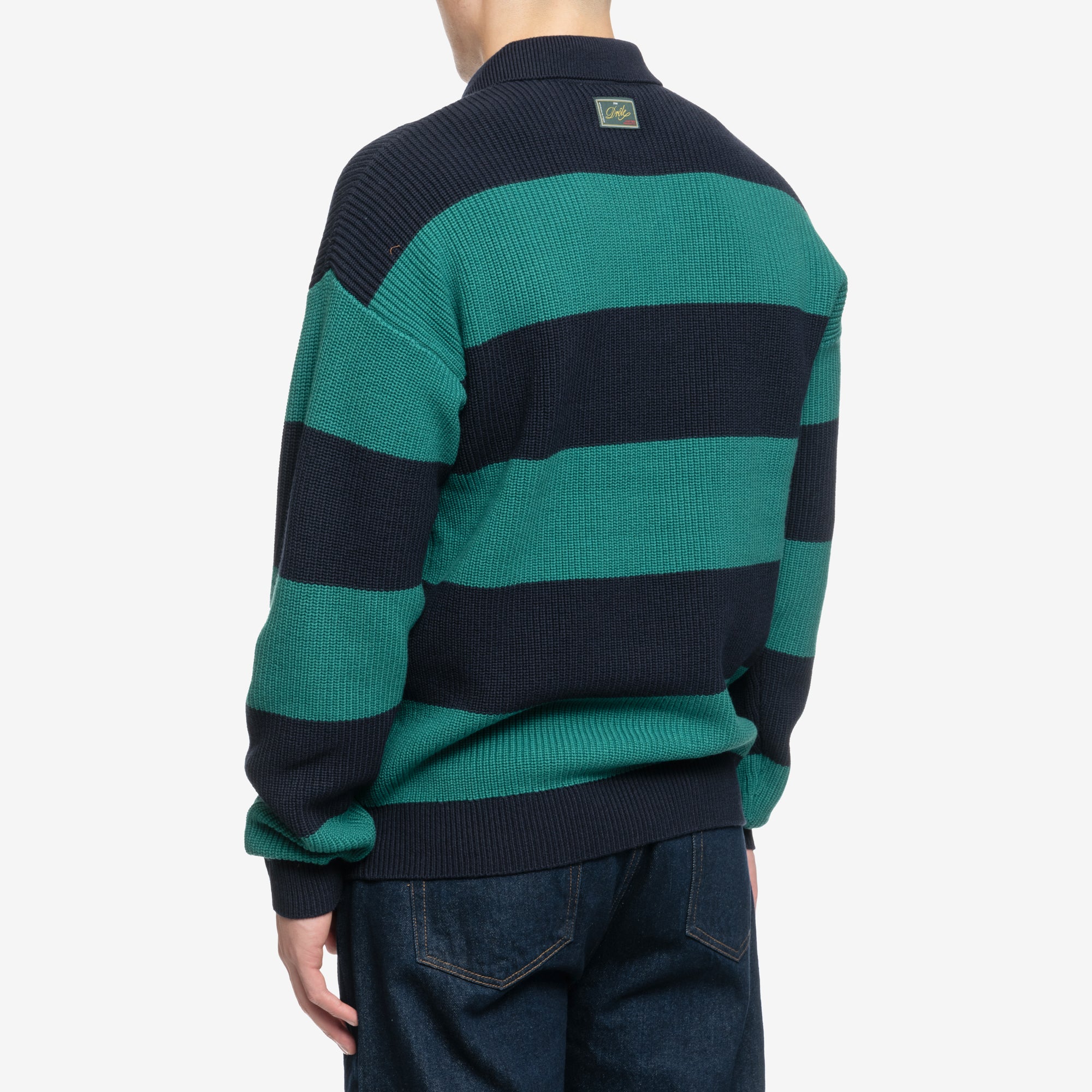 Drôle de Monsieur Le Polo Piqué Rayé Navy - 4