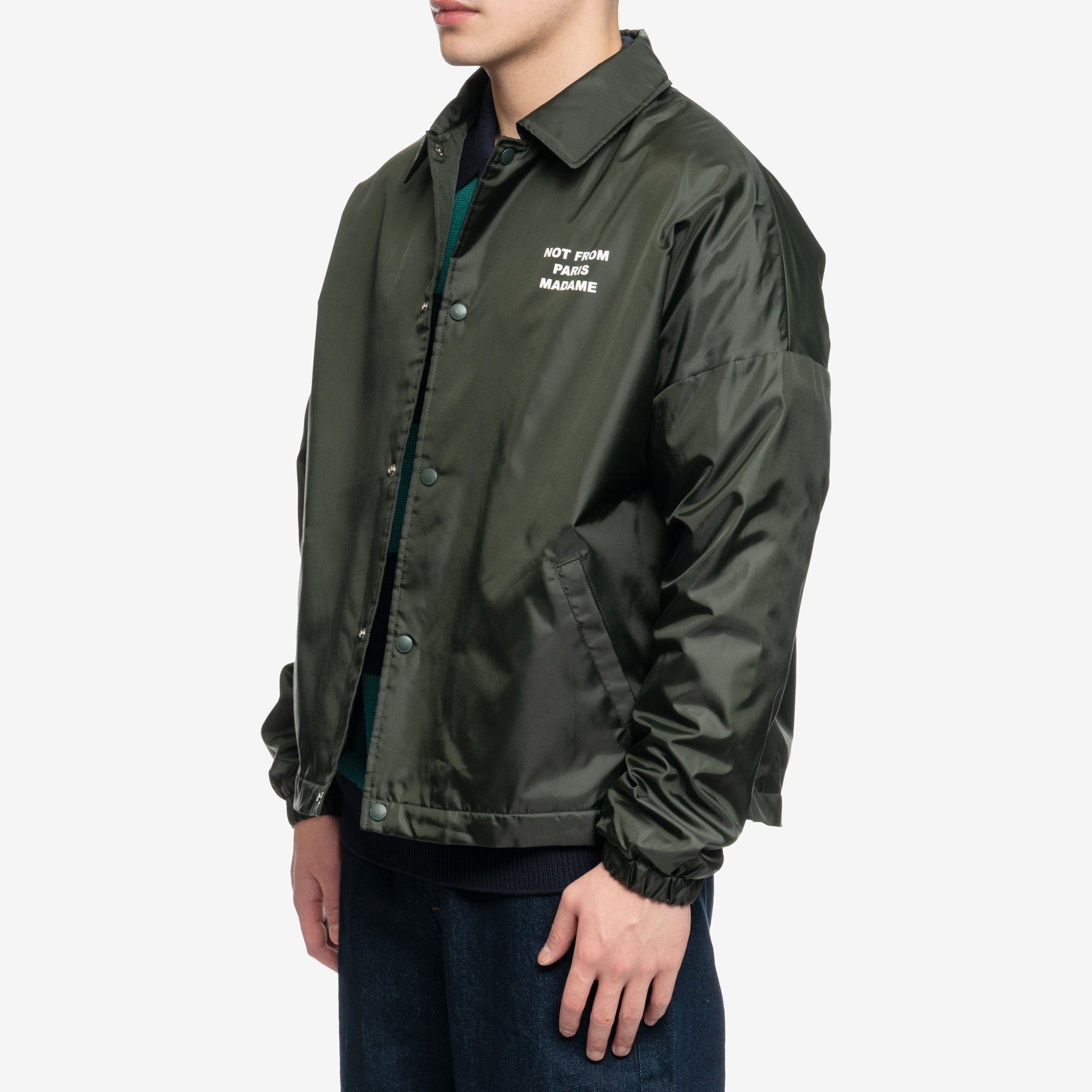 Drôle de Monsieur La Veste Polaire Slogan Khaki - 3