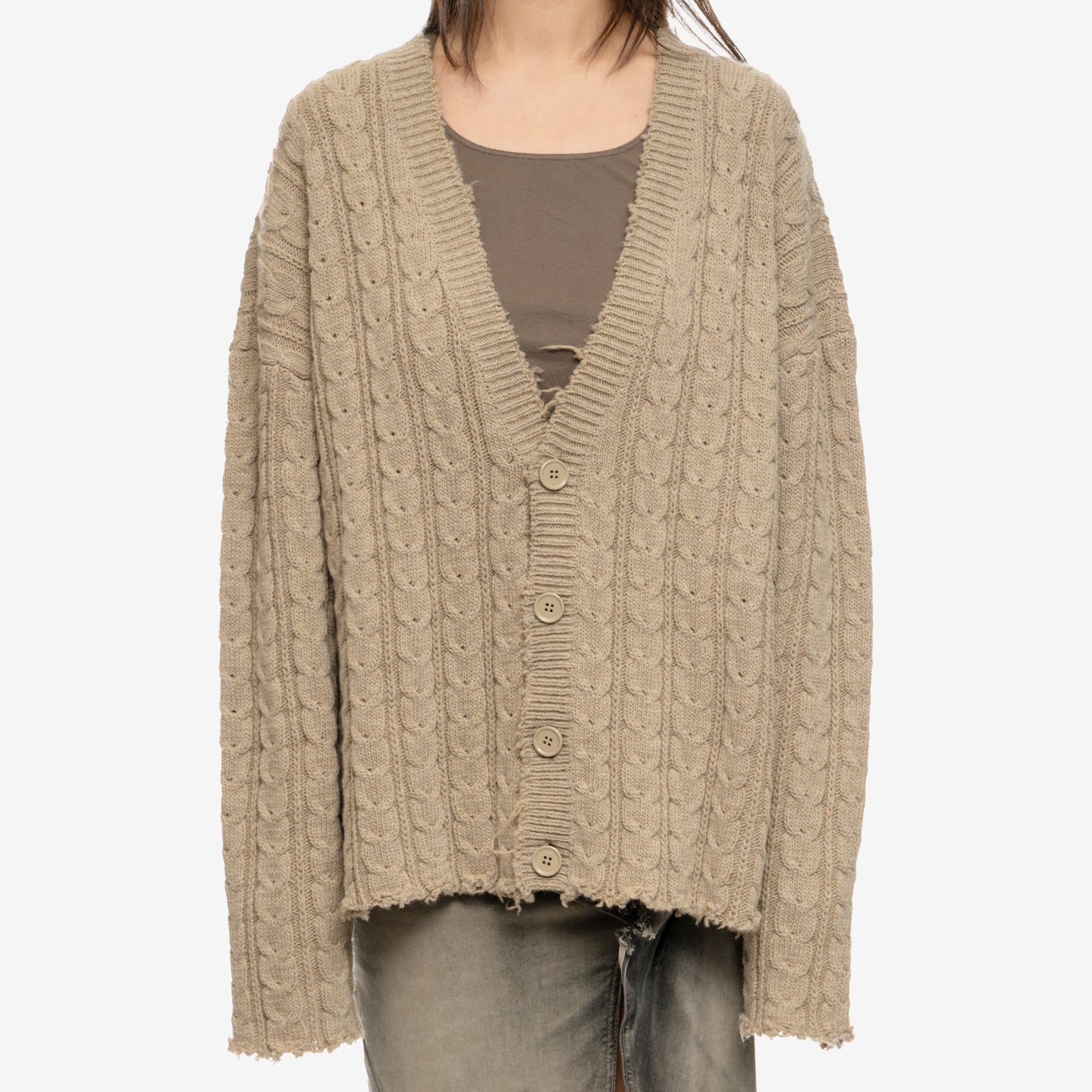 Photo of MM6 Cable Knit Cardigan - 5
