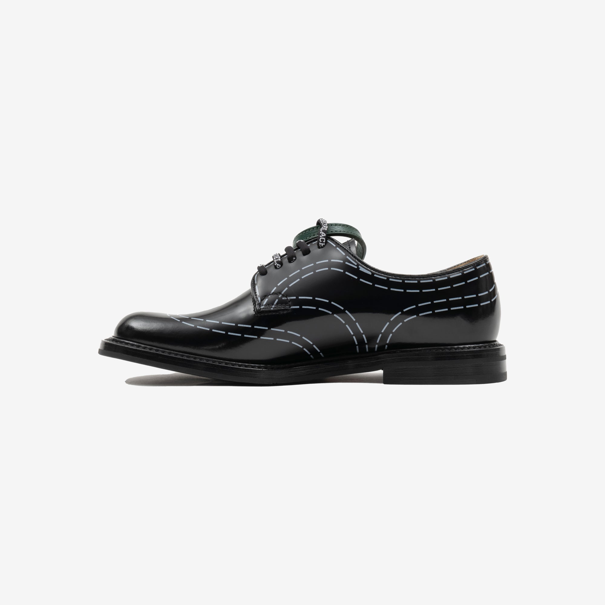 Off - White Womens Churchs X Off - White Shannon Derby Shoes BLACK - 4