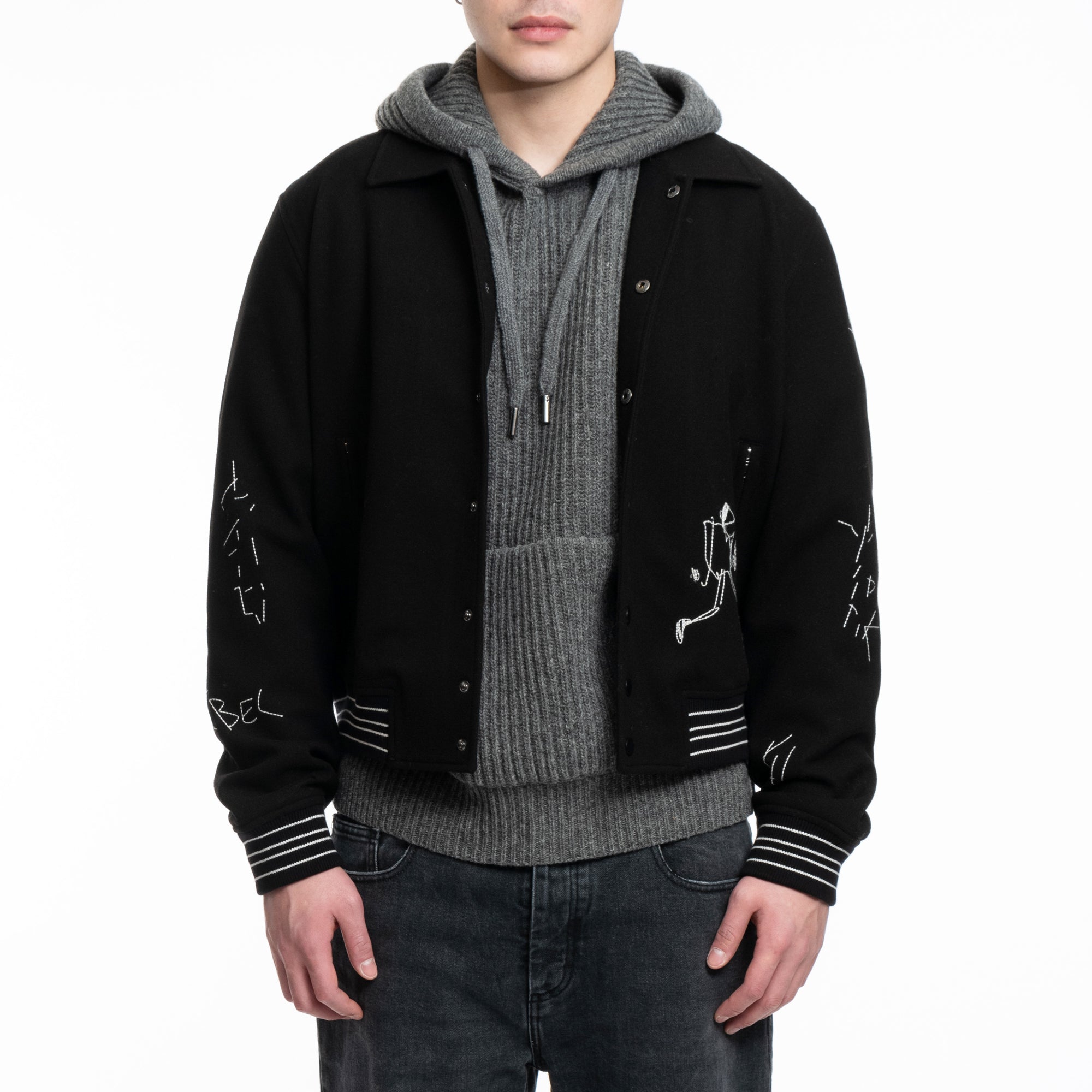Dom Rebel Nonsense Bomber Jacket Black - 1