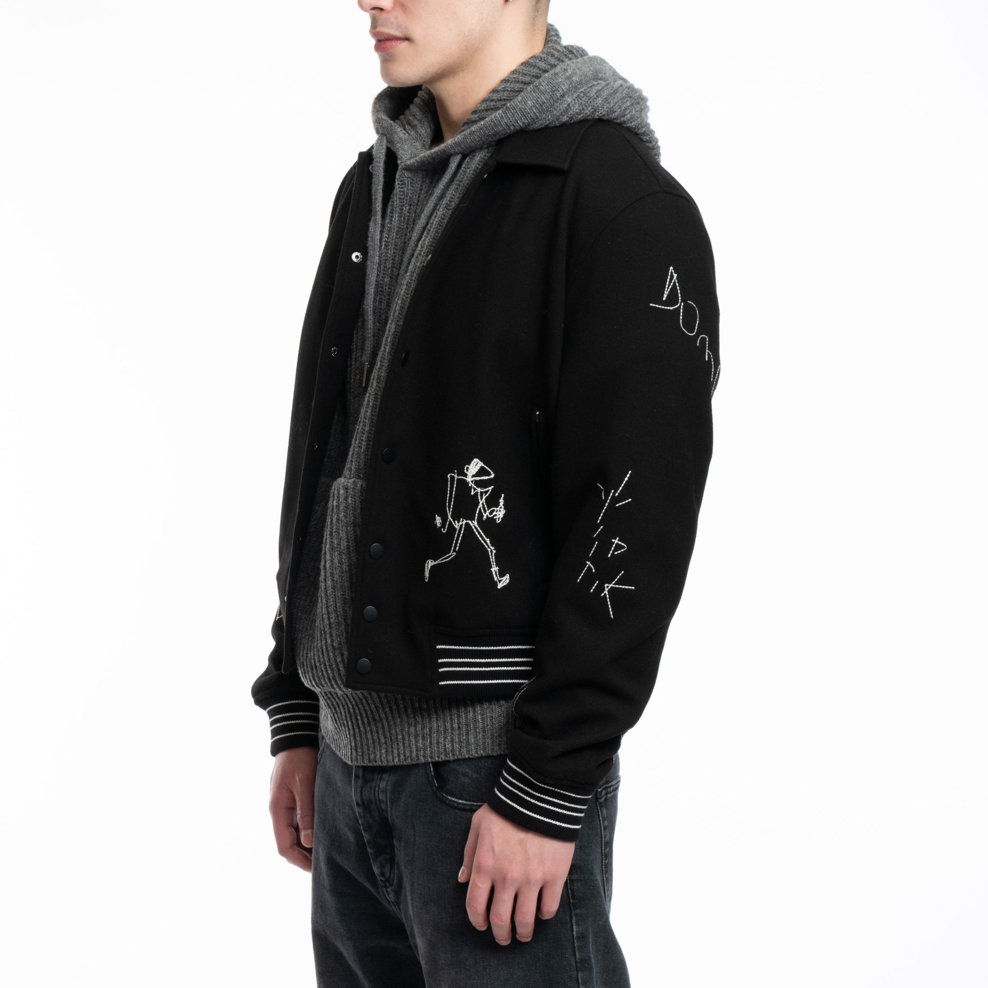 Dom Rebel Nonsense Bomber Jacket Black - 3