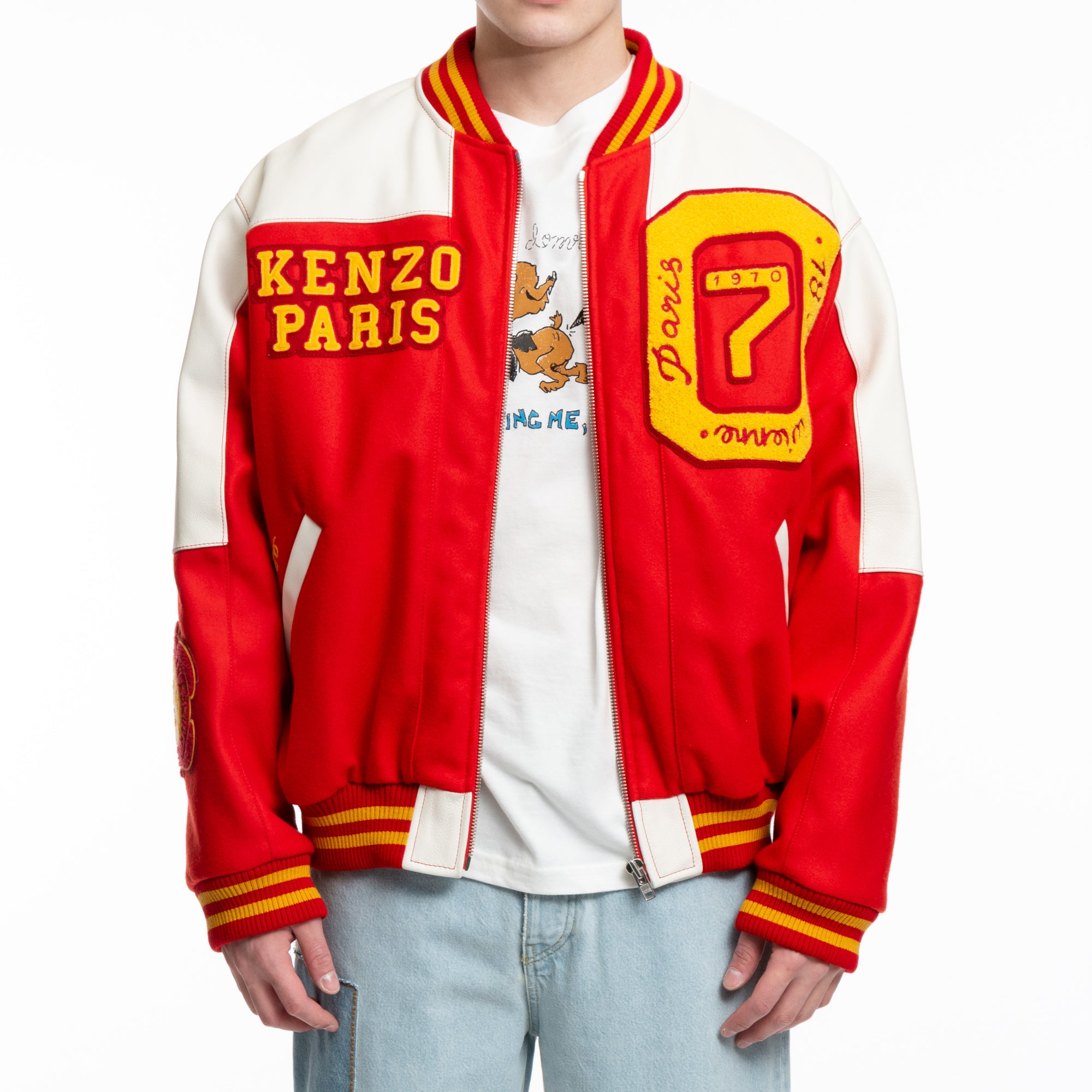 Kenzo Tiger Academy Varsity Jacket Cherry - 1