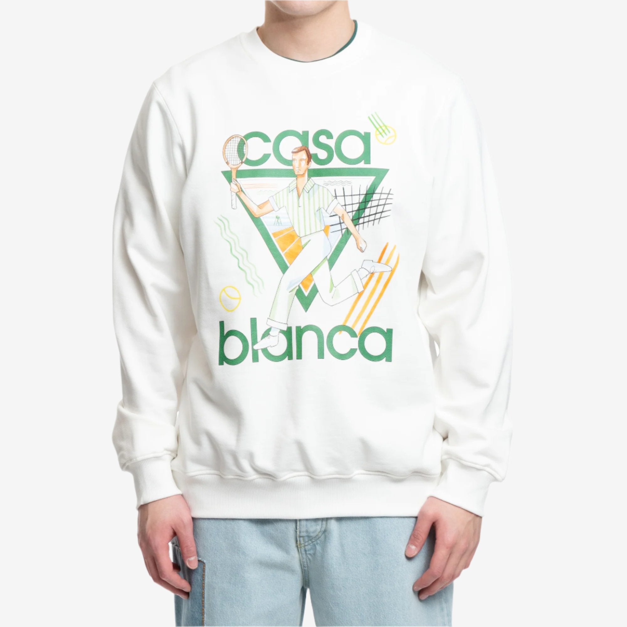 Casablanca Le Jeu Sweatshirt Off White - 1