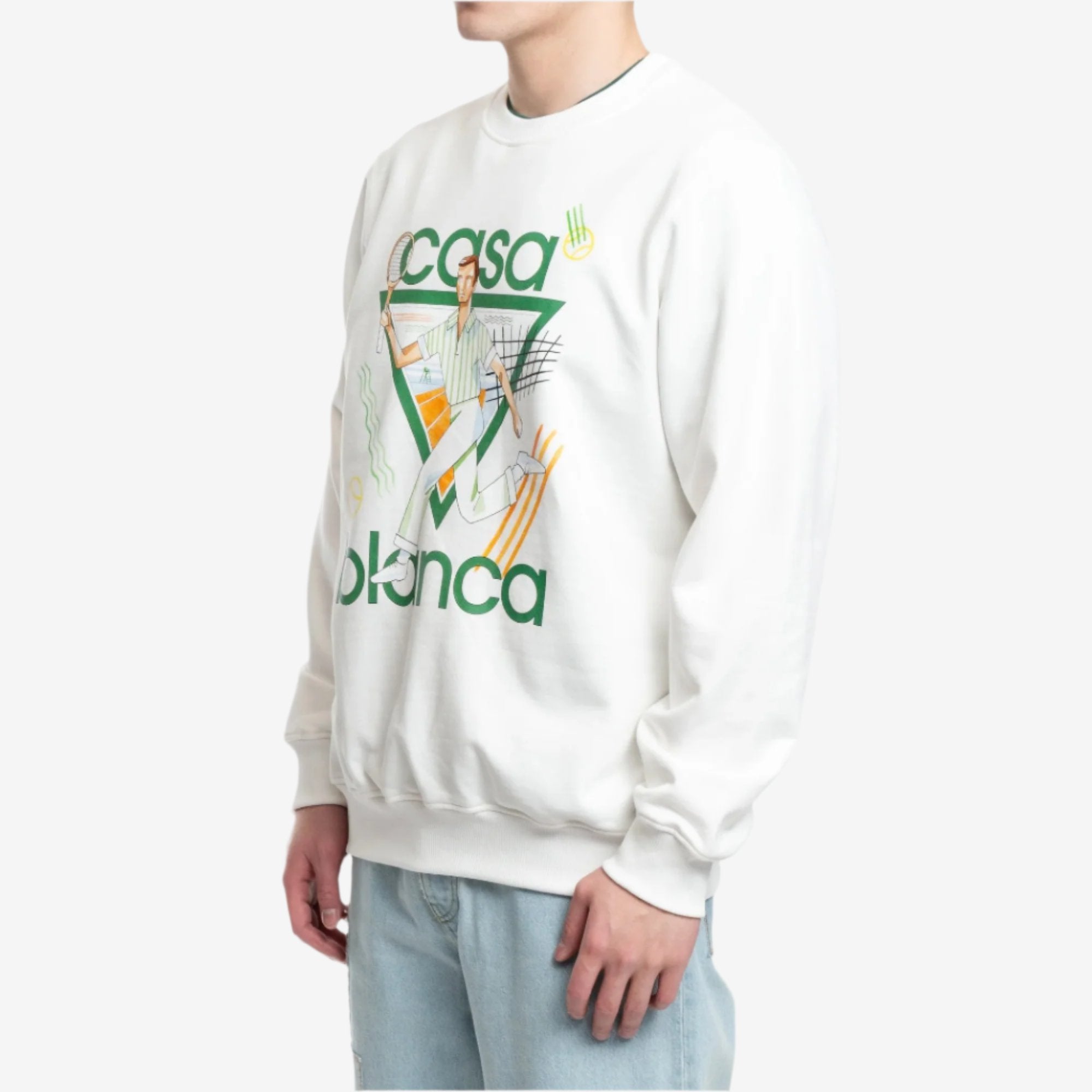 Casablanca Le Jeu Sweatshirt Off White - 3