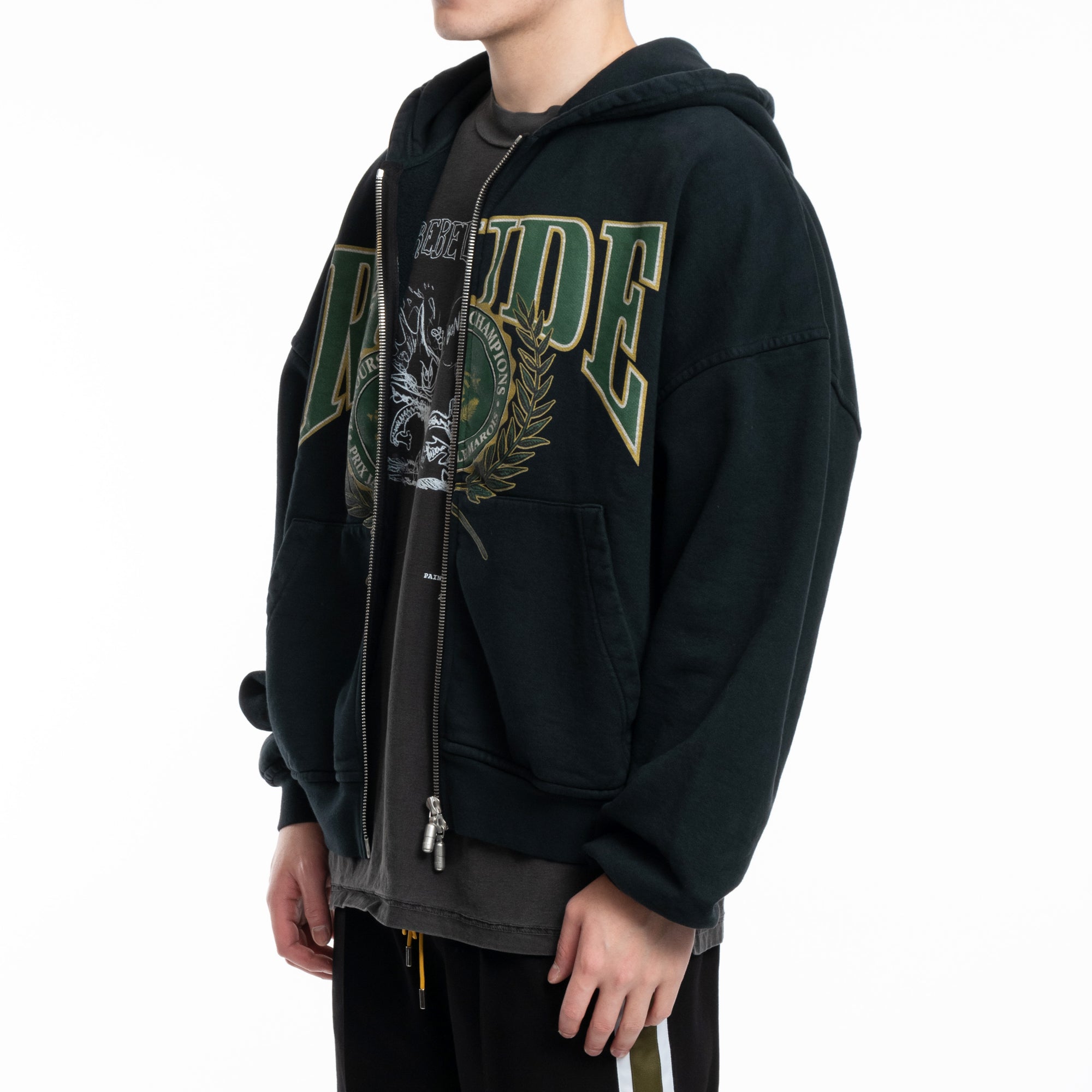 Rhude Parcours des Champions Zip Hoody Vintage Black - 3